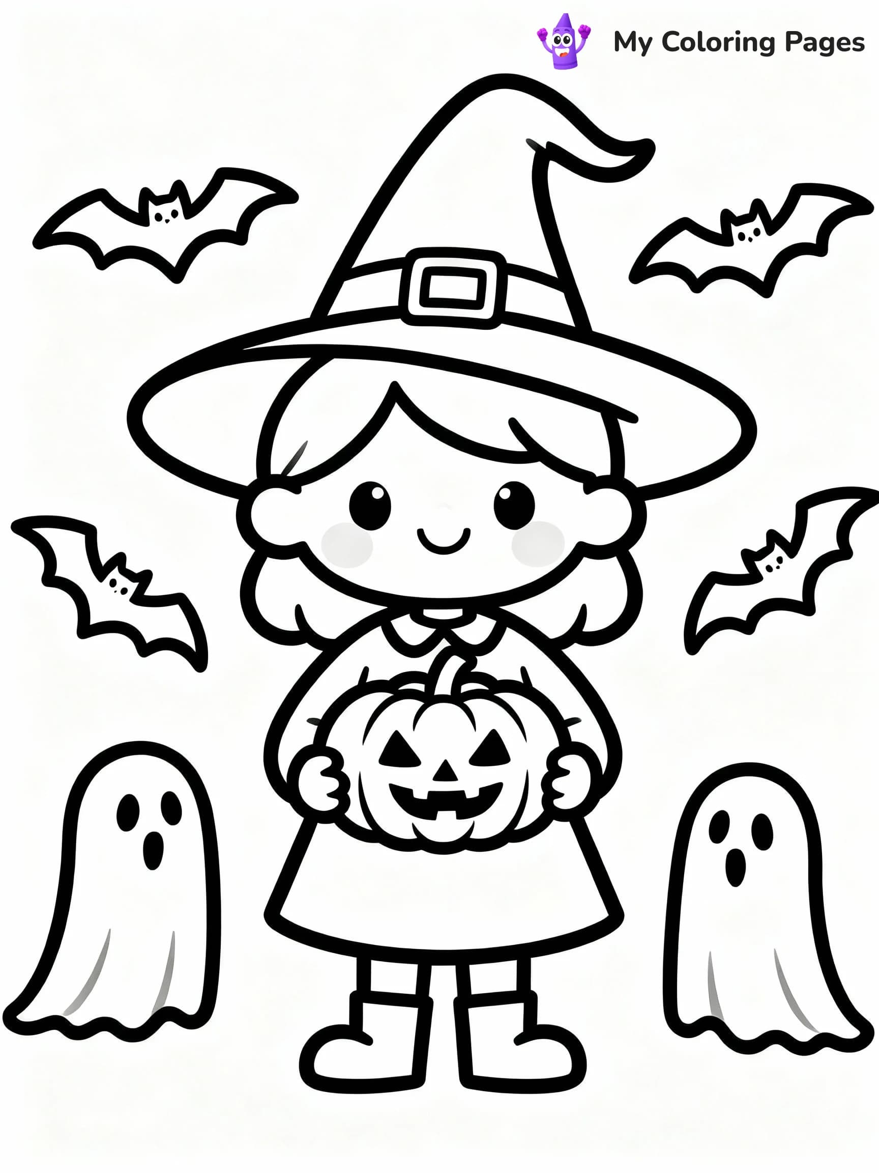 Witchy Coloring Pages - 7