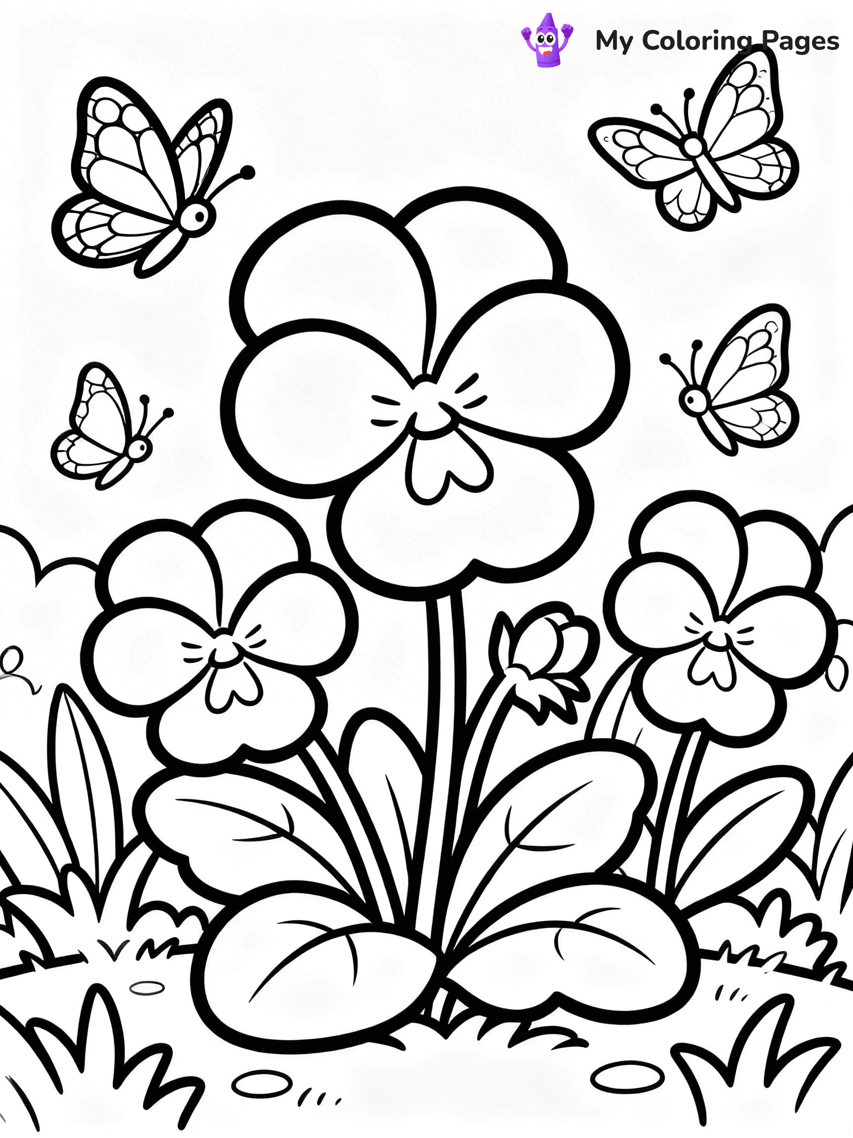 Flower Garden Coloring Pages - 24