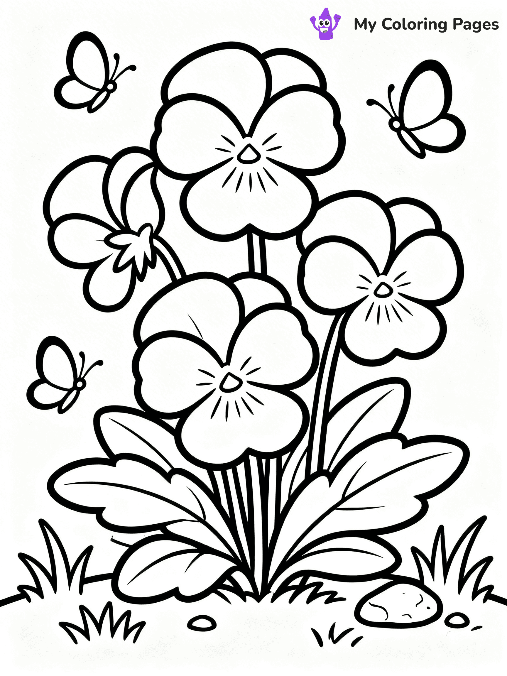 Flower Garden Coloring Pages - 23