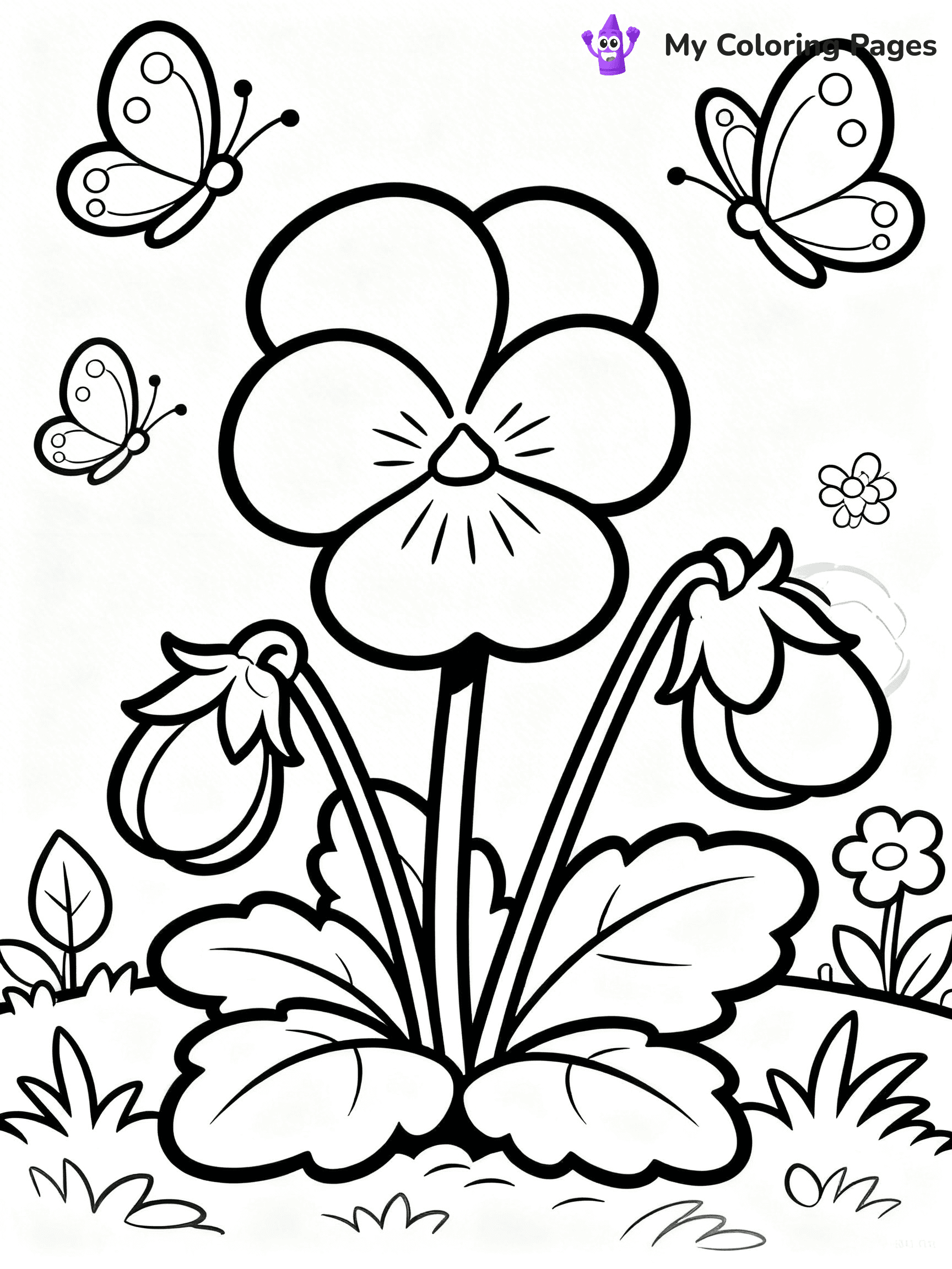 Flower Garden Coloring Pages - 22