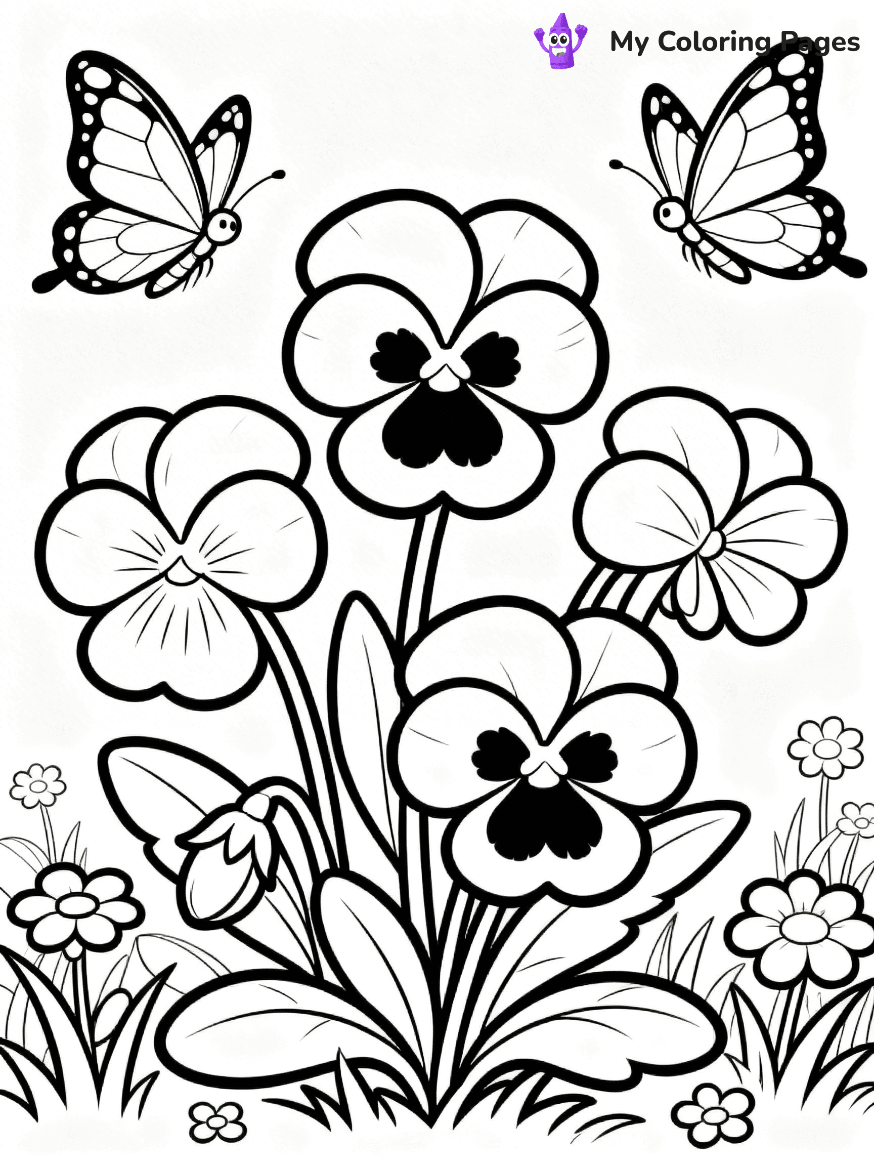 Flower Garden Coloring Pages - 21