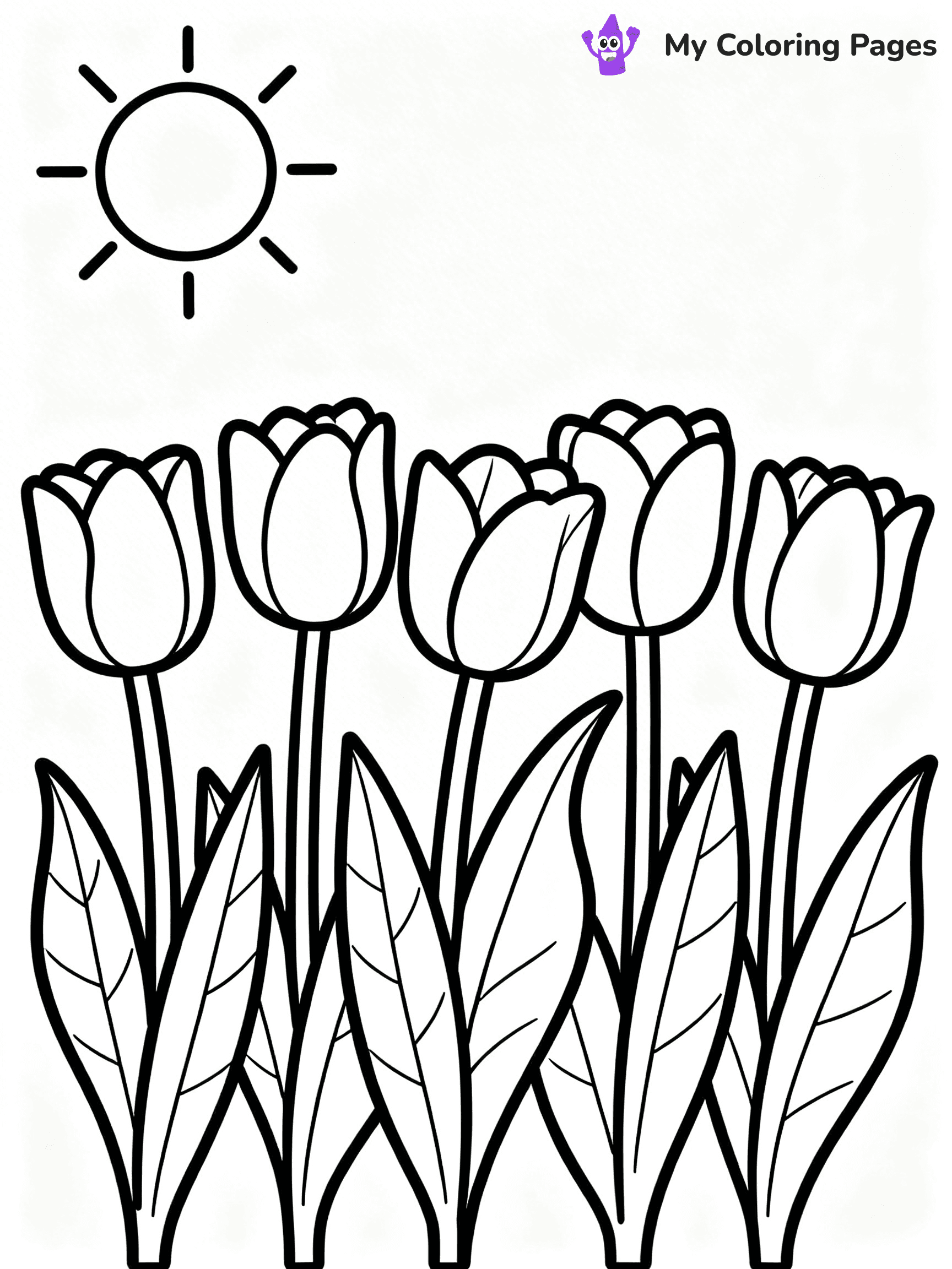 Flower Garden Coloring Pages - 20