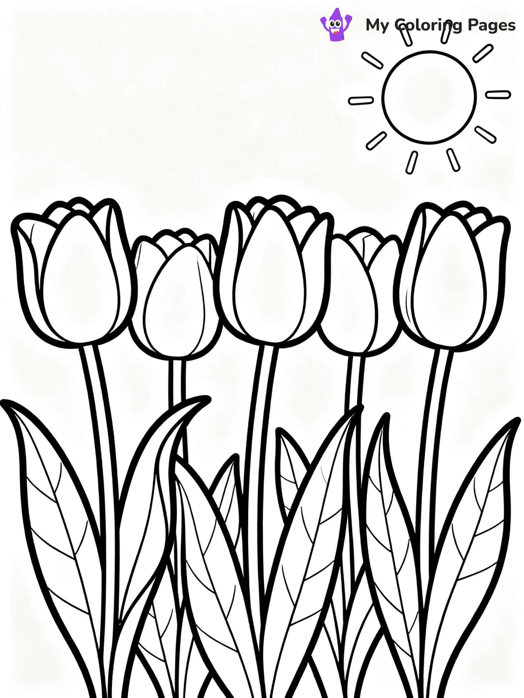 Flower Garden Coloring Pages - 19