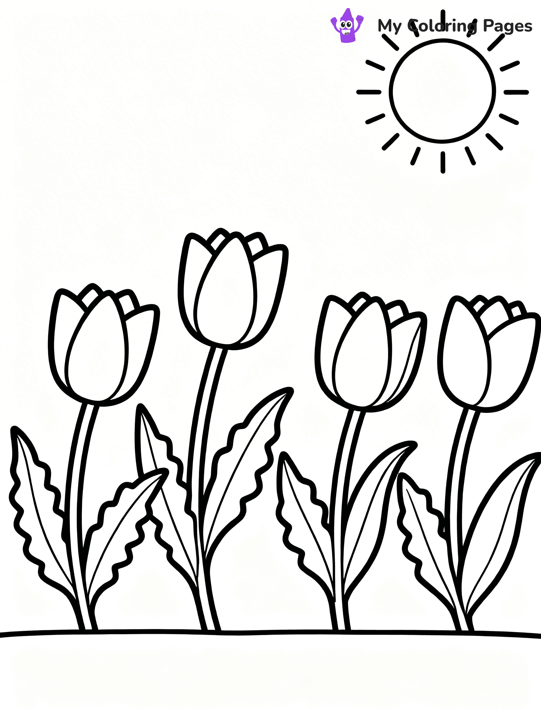 Flower Garden Coloring Pages - 18