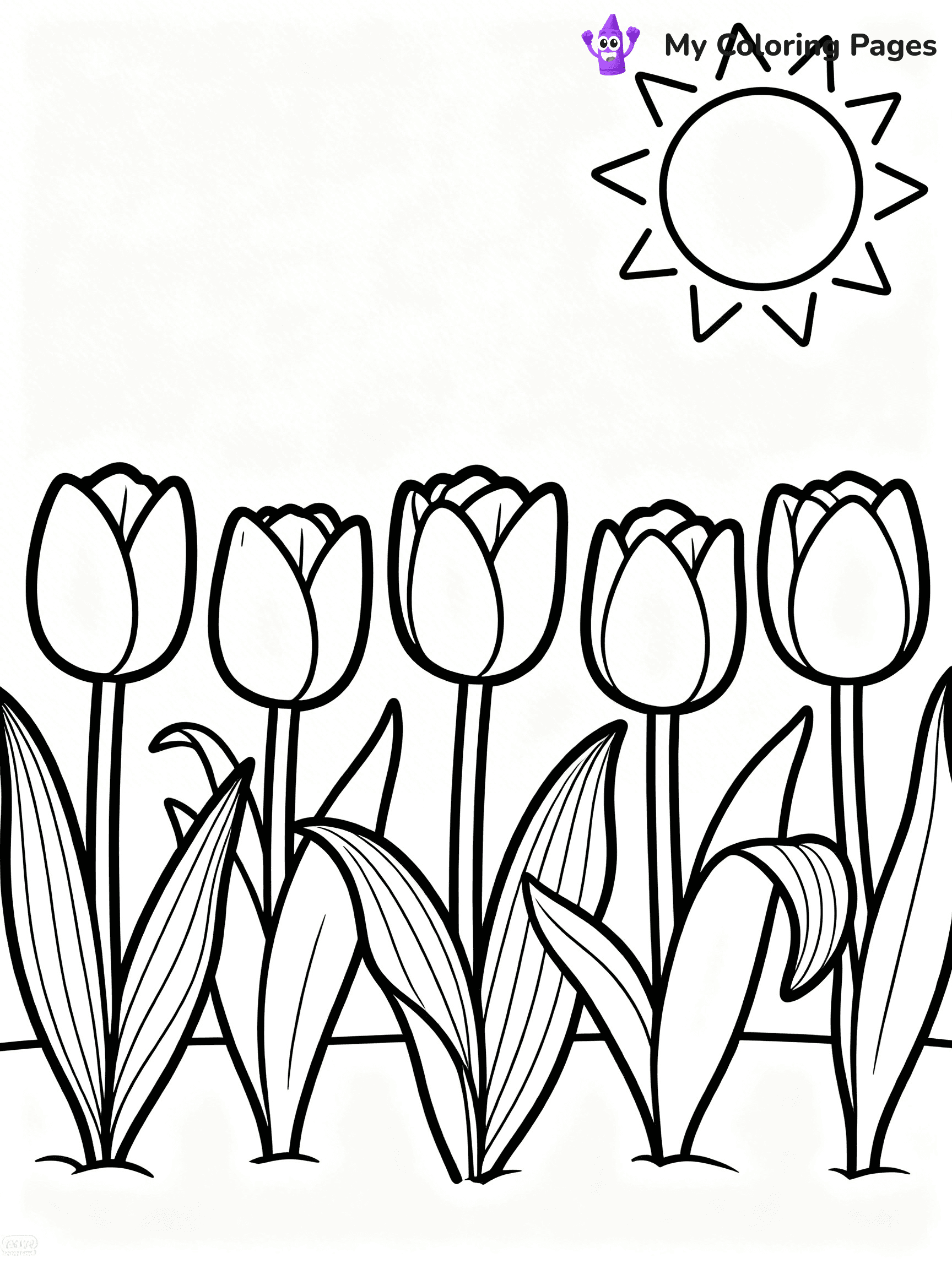 Flower Garden Coloring Pages - 17