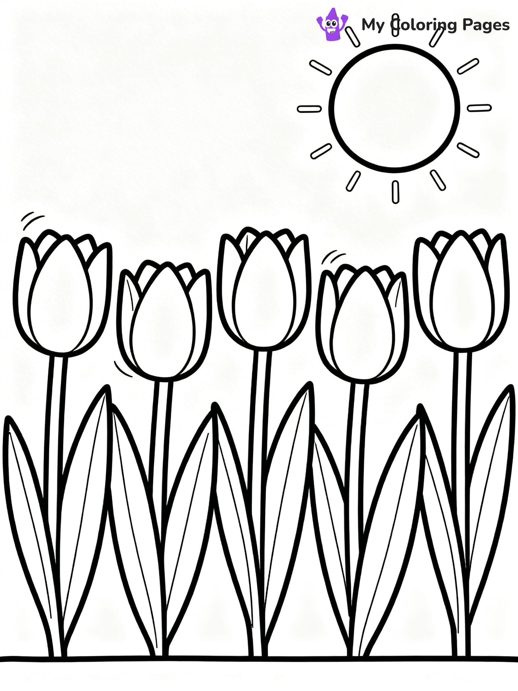 Flower Garden Coloring Pages - 16