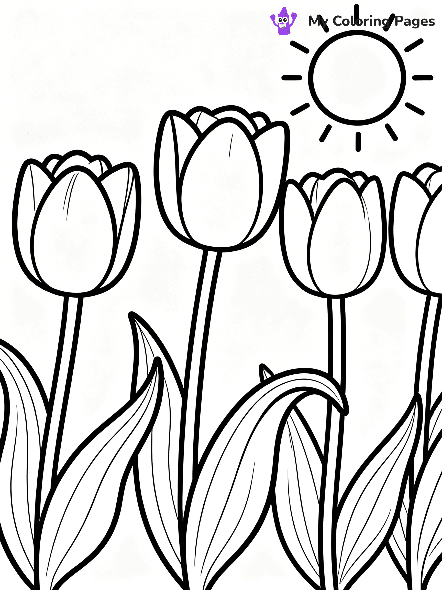 Flower Garden Coloring Pages - 15