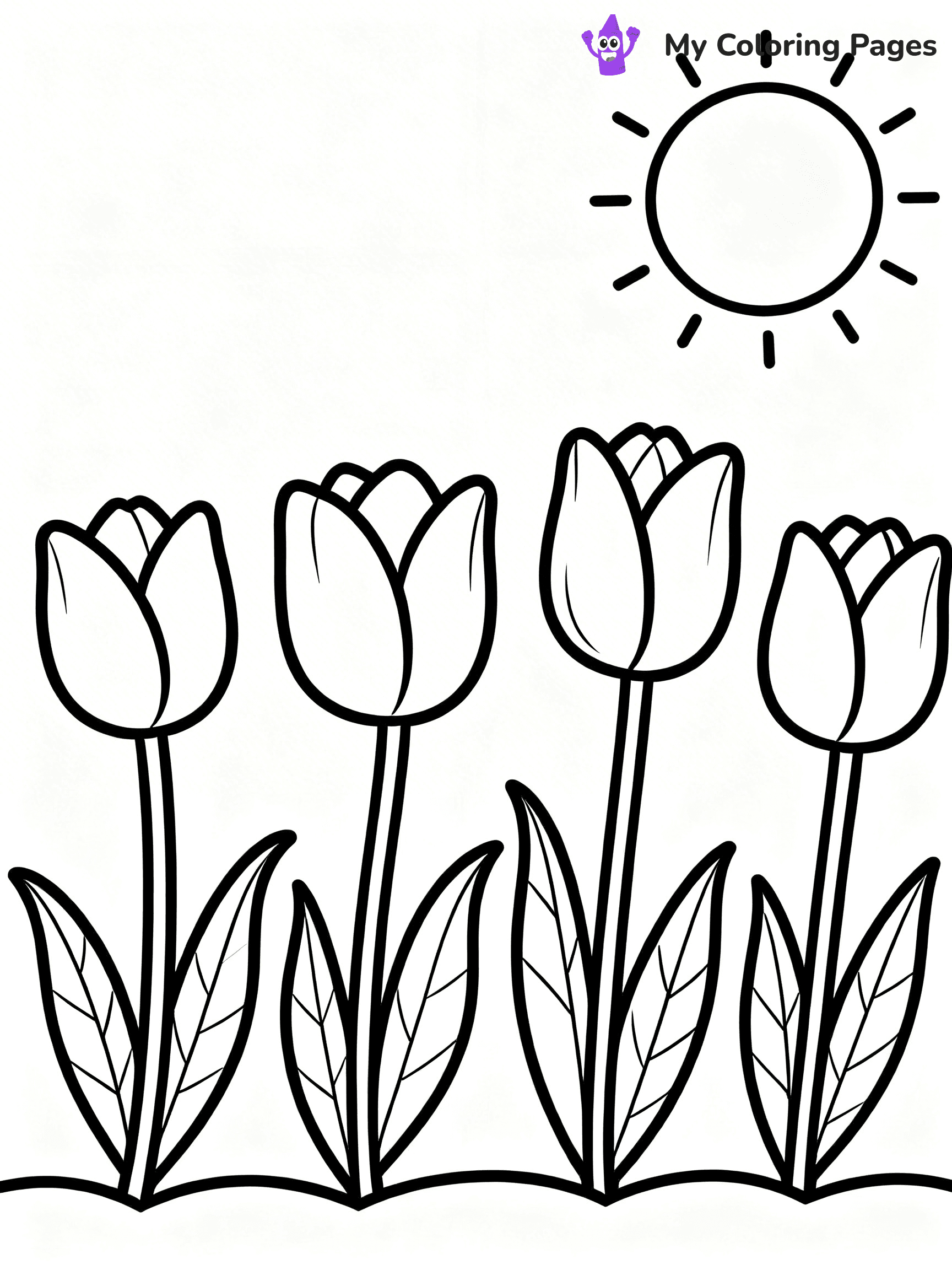 Flower Garden Coloring Pages - 14
