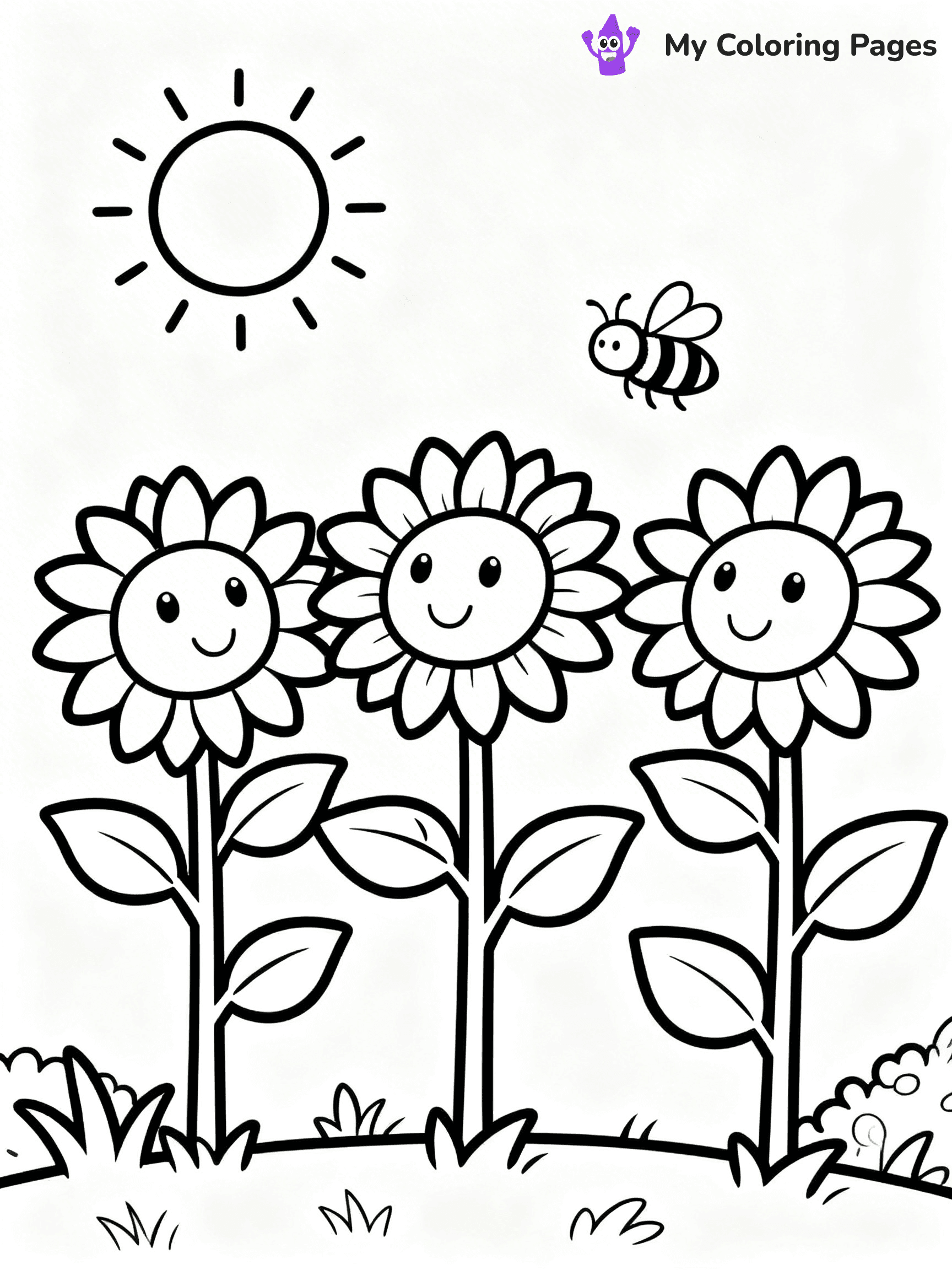 Flower Garden Coloring Pages - 13