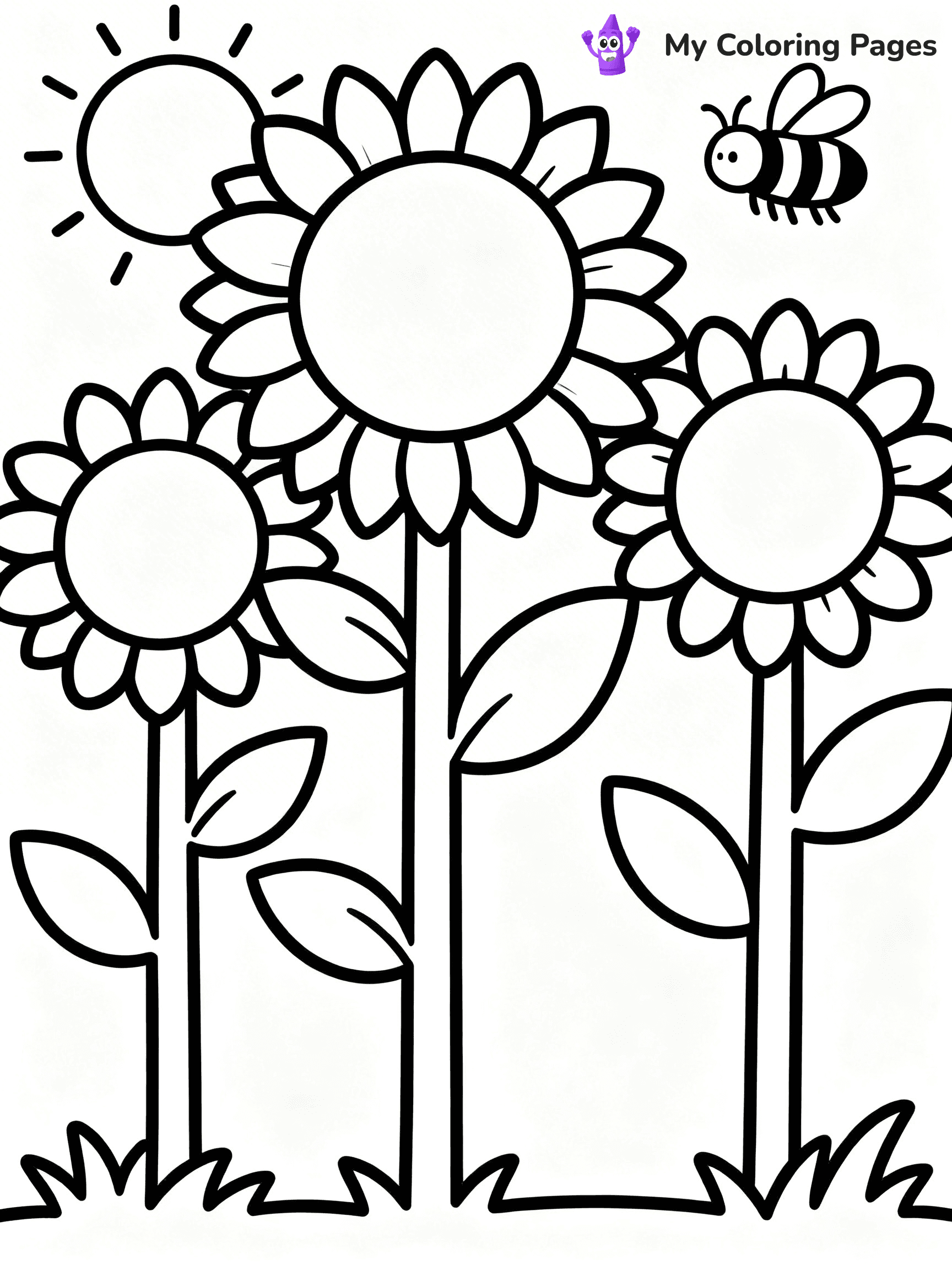 Flower Garden Coloring Pages - 12