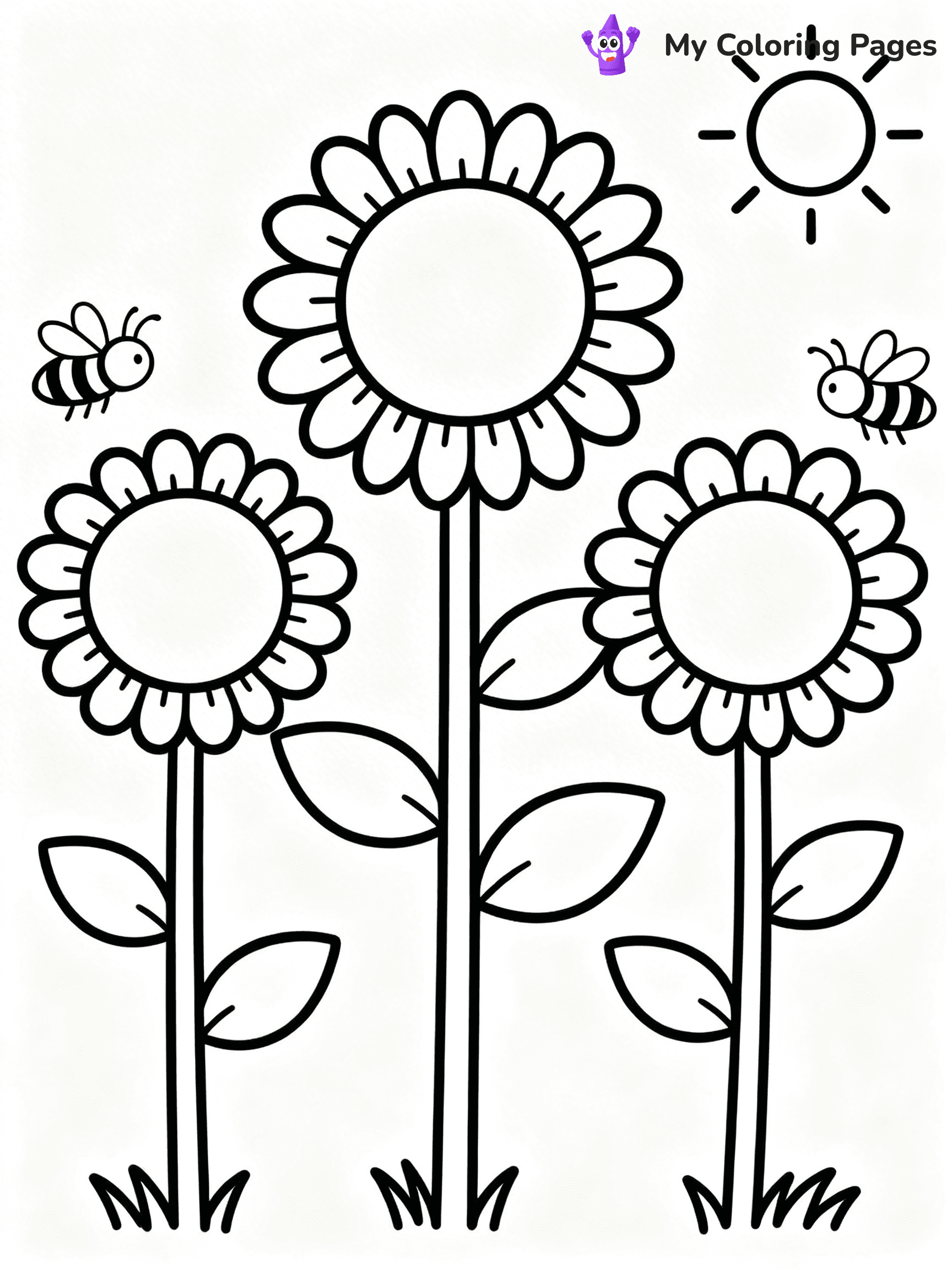 Flower Garden Coloring Pages - 11