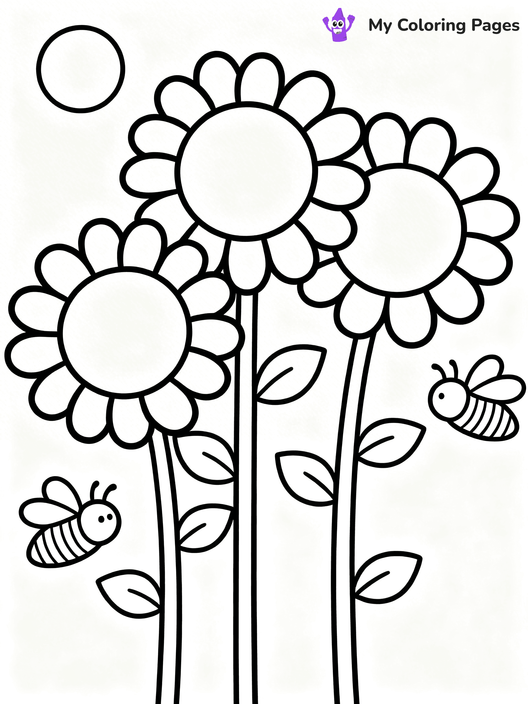 Flower Garden Coloring Pages - 10