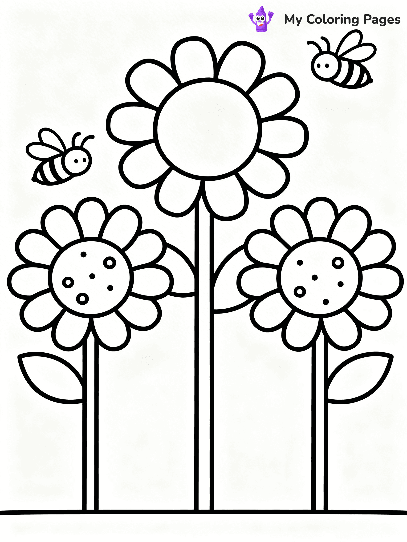 Flower Garden Coloring Pages - 9