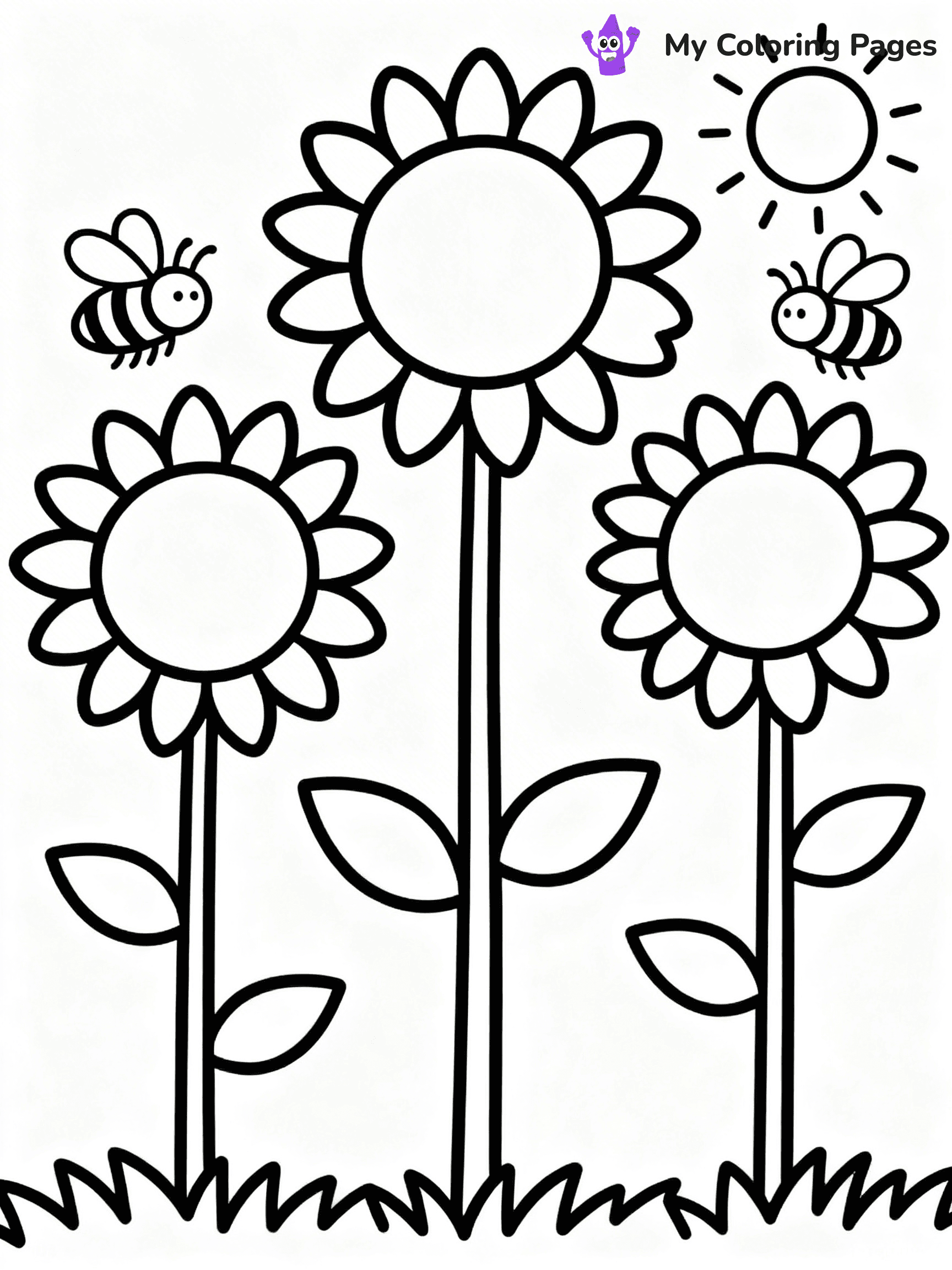 Flower Garden Coloring Pages - 8
