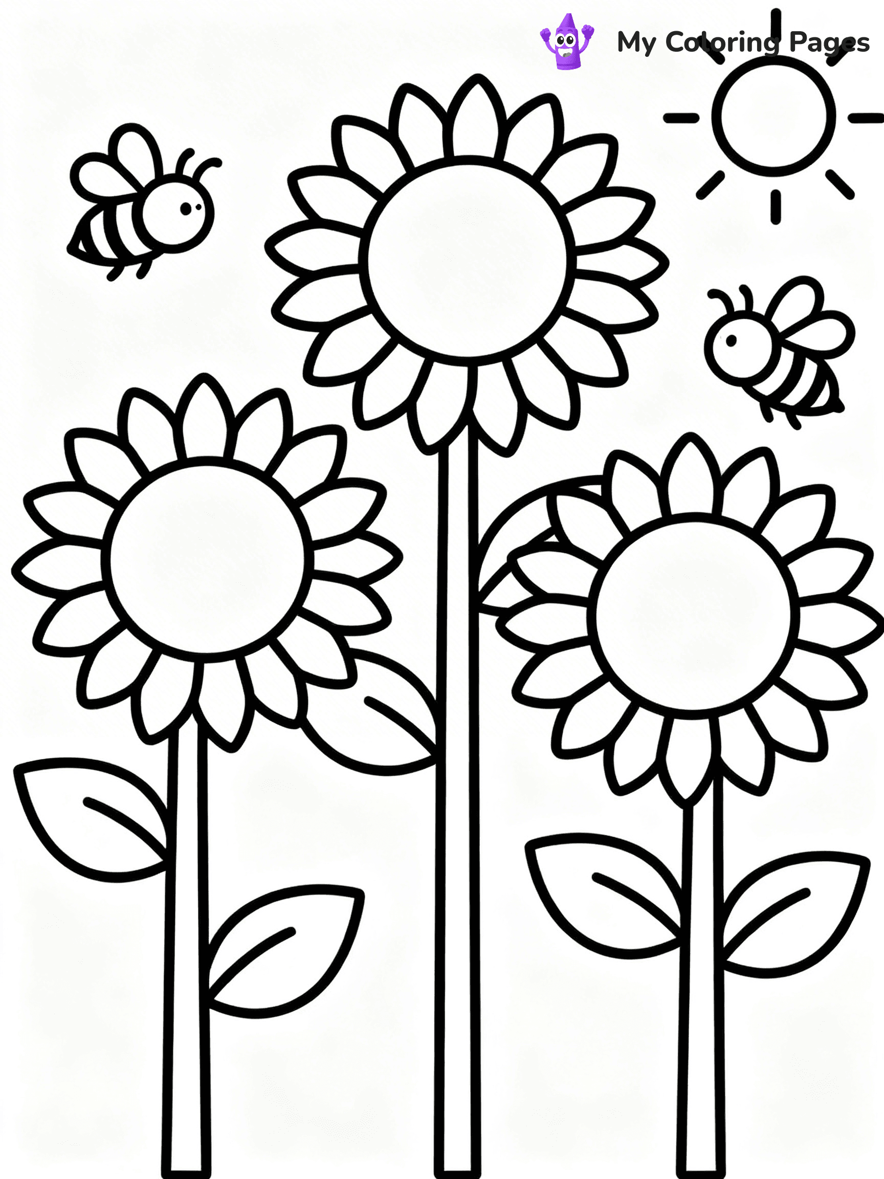 Flower Garden Coloring Pages - 7