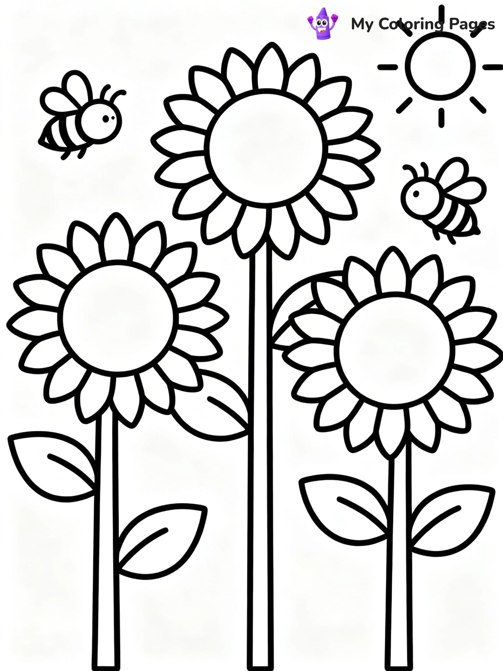 Flower Garden Coloring Pages - 7