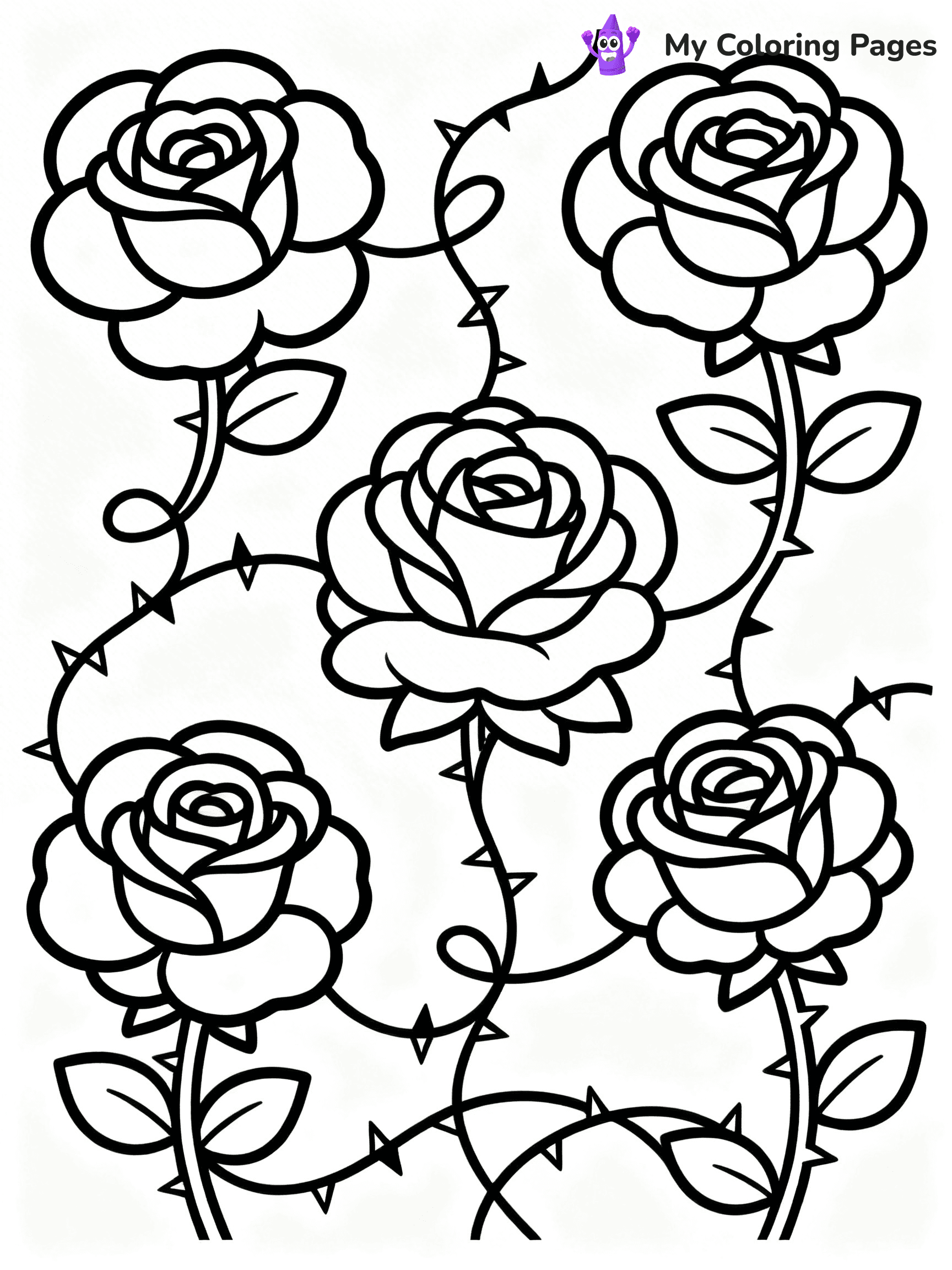Flower Garden Coloring Pages - 6