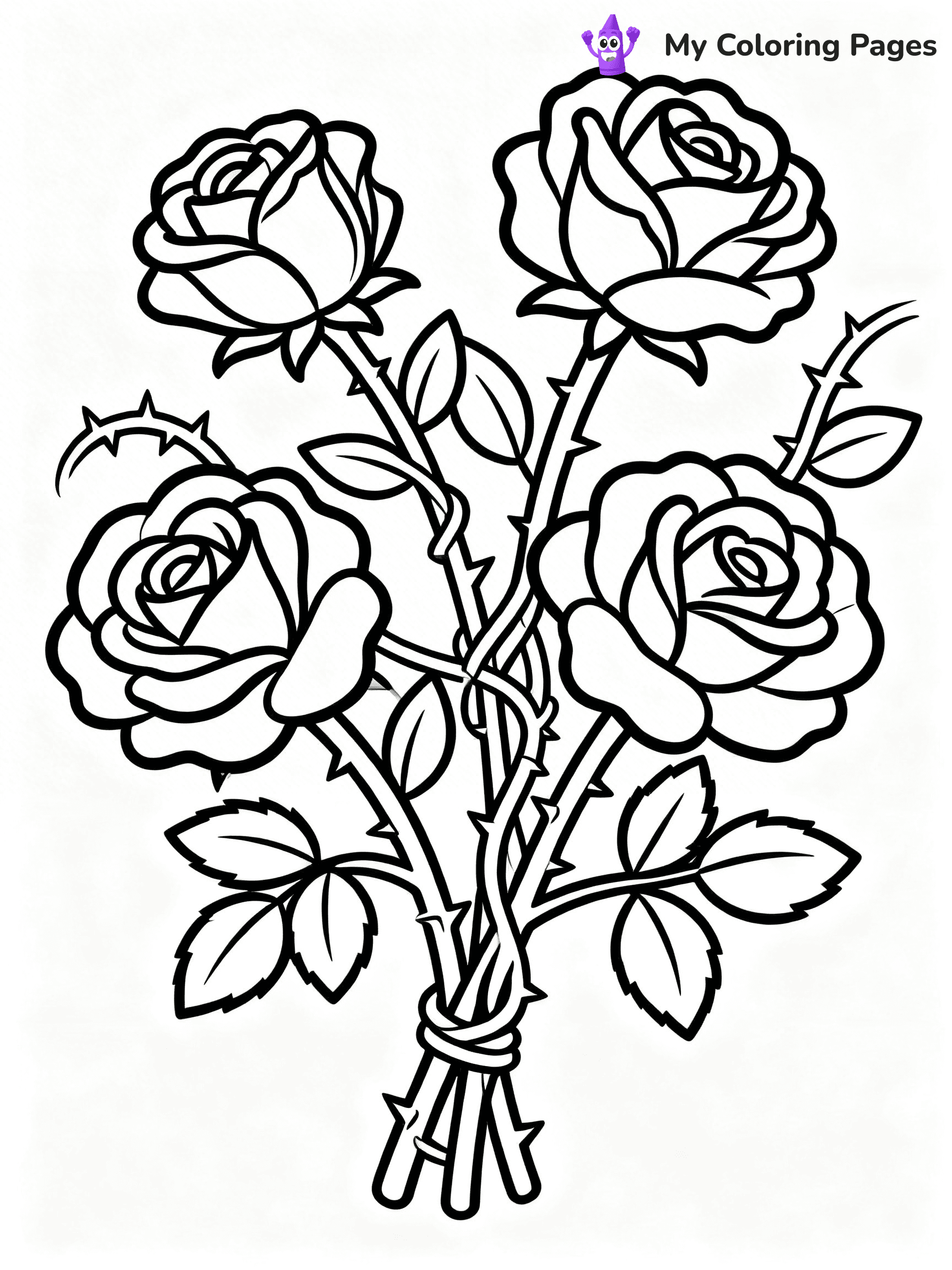 Flower Garden Coloring Pages - 5