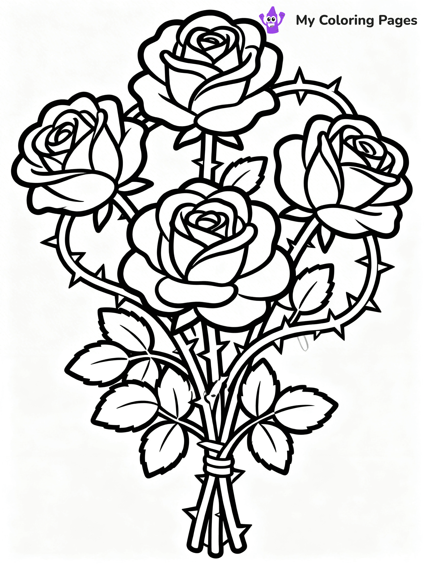 Flower Garden Coloring Pages - 4