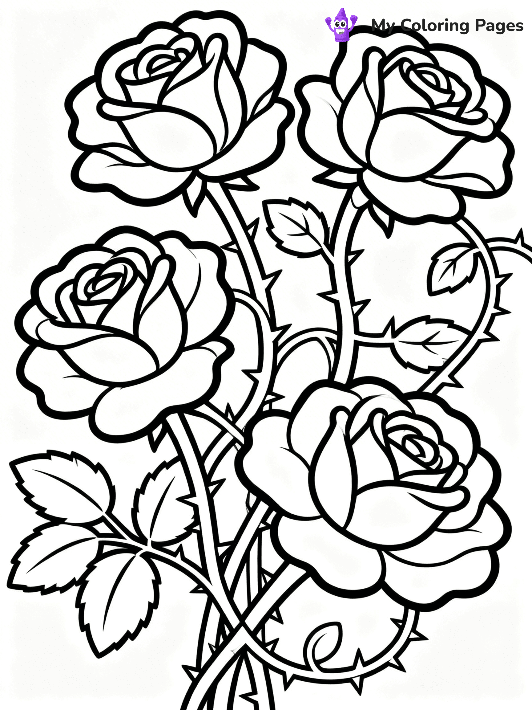 Flower Garden Coloring Pages - 3