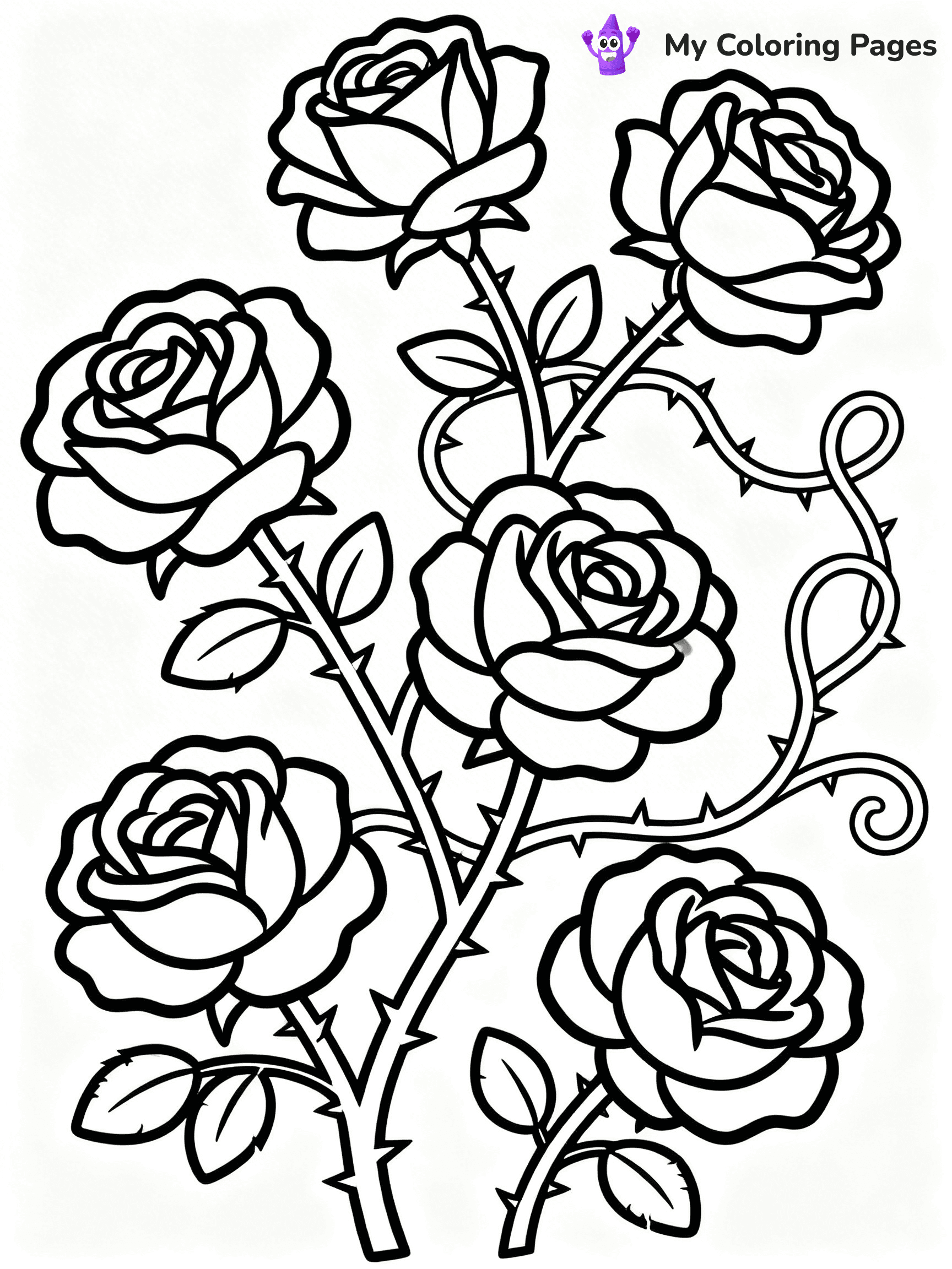 Flower Garden Coloring Pages - 2