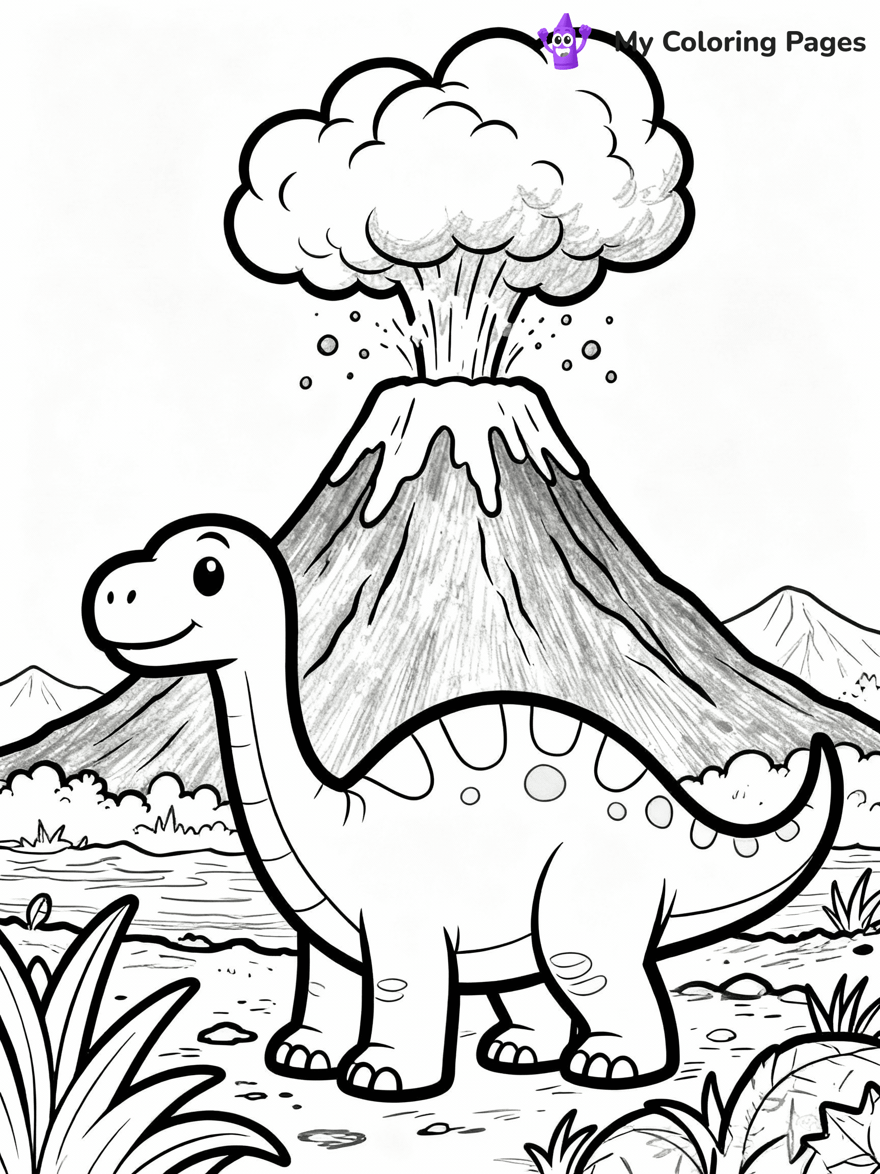 Volcano Coloring Pages - 26