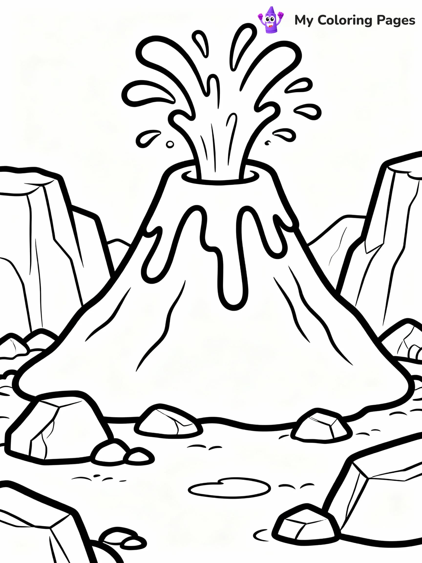 Volcano Coloring Pages - 19
