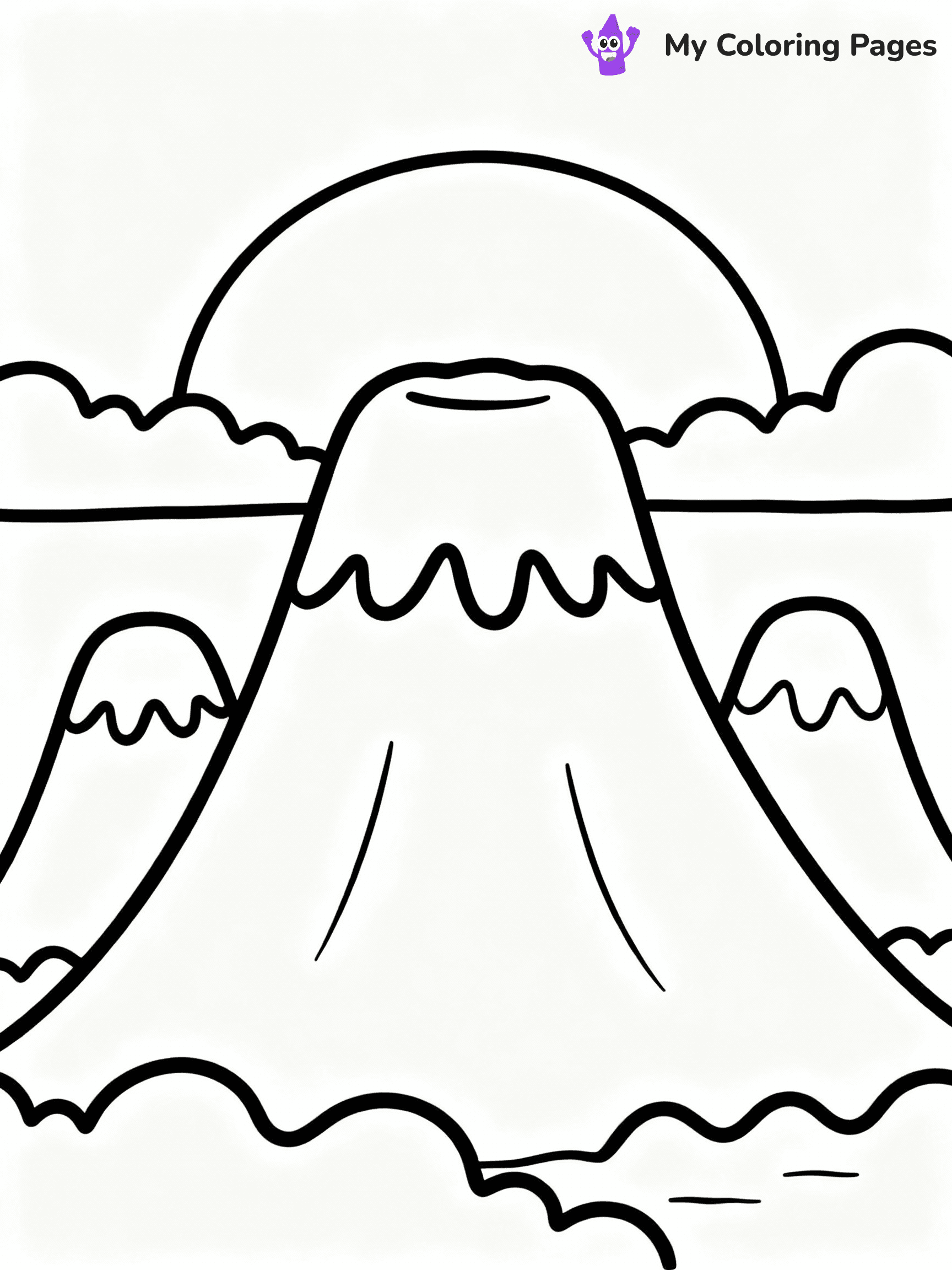 Volcano Coloring Pages - 15