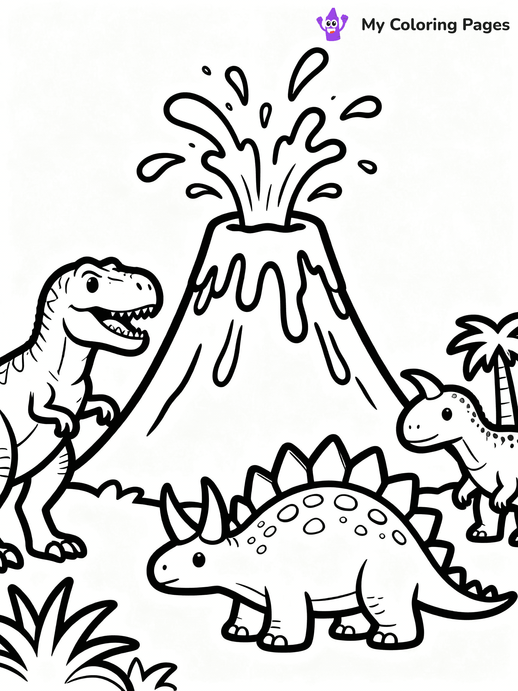 Volcano Coloring Pages - 11