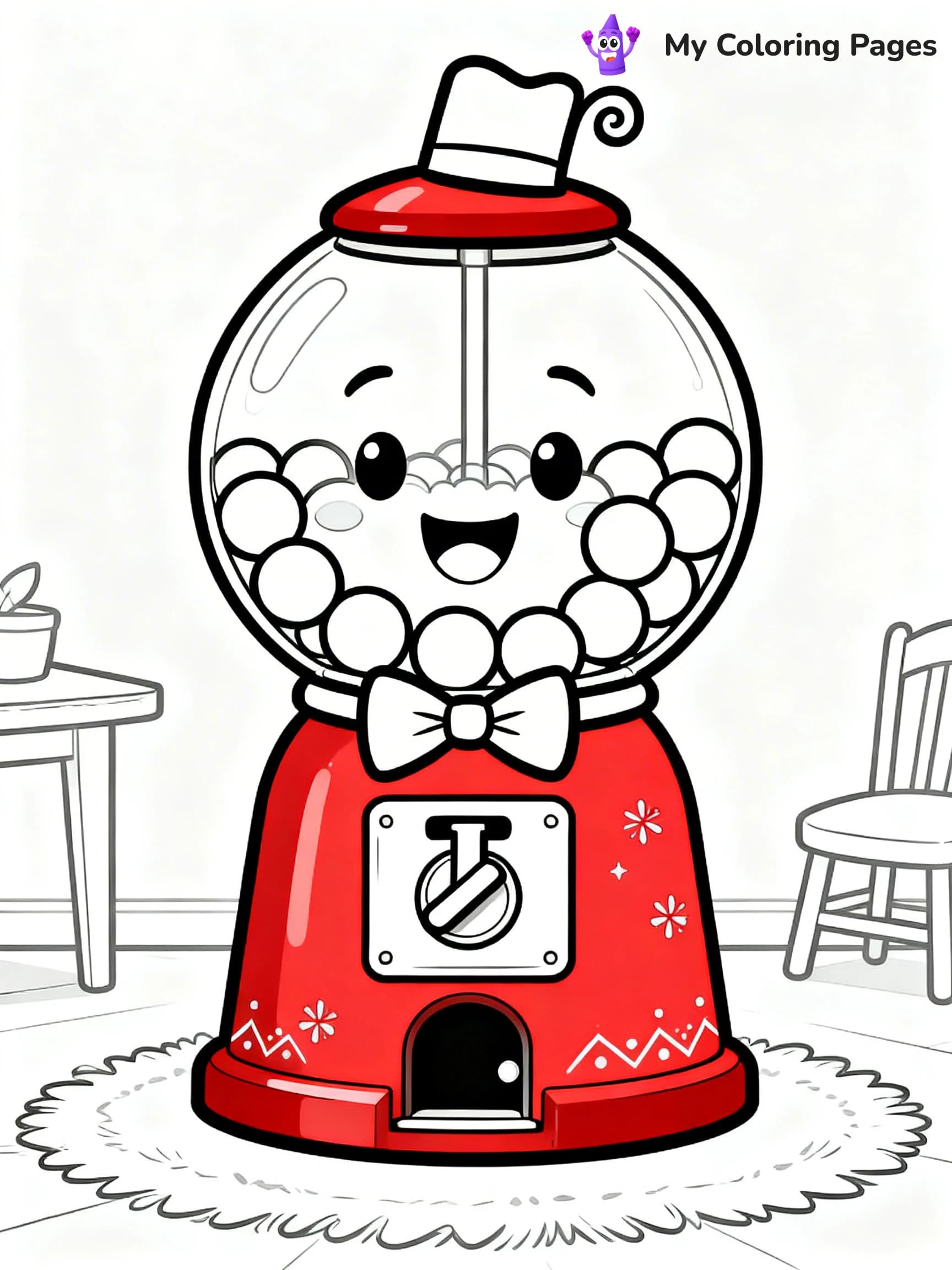 Gumball Machine Coloring Pages - 21