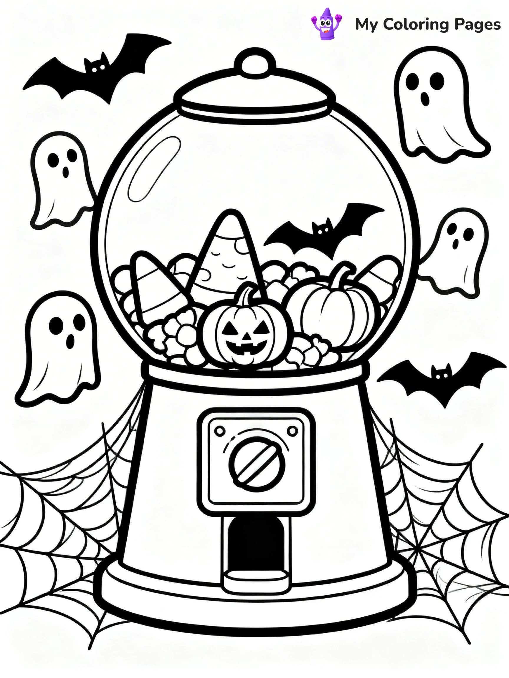 Gumball Machine Coloring Pages - 18