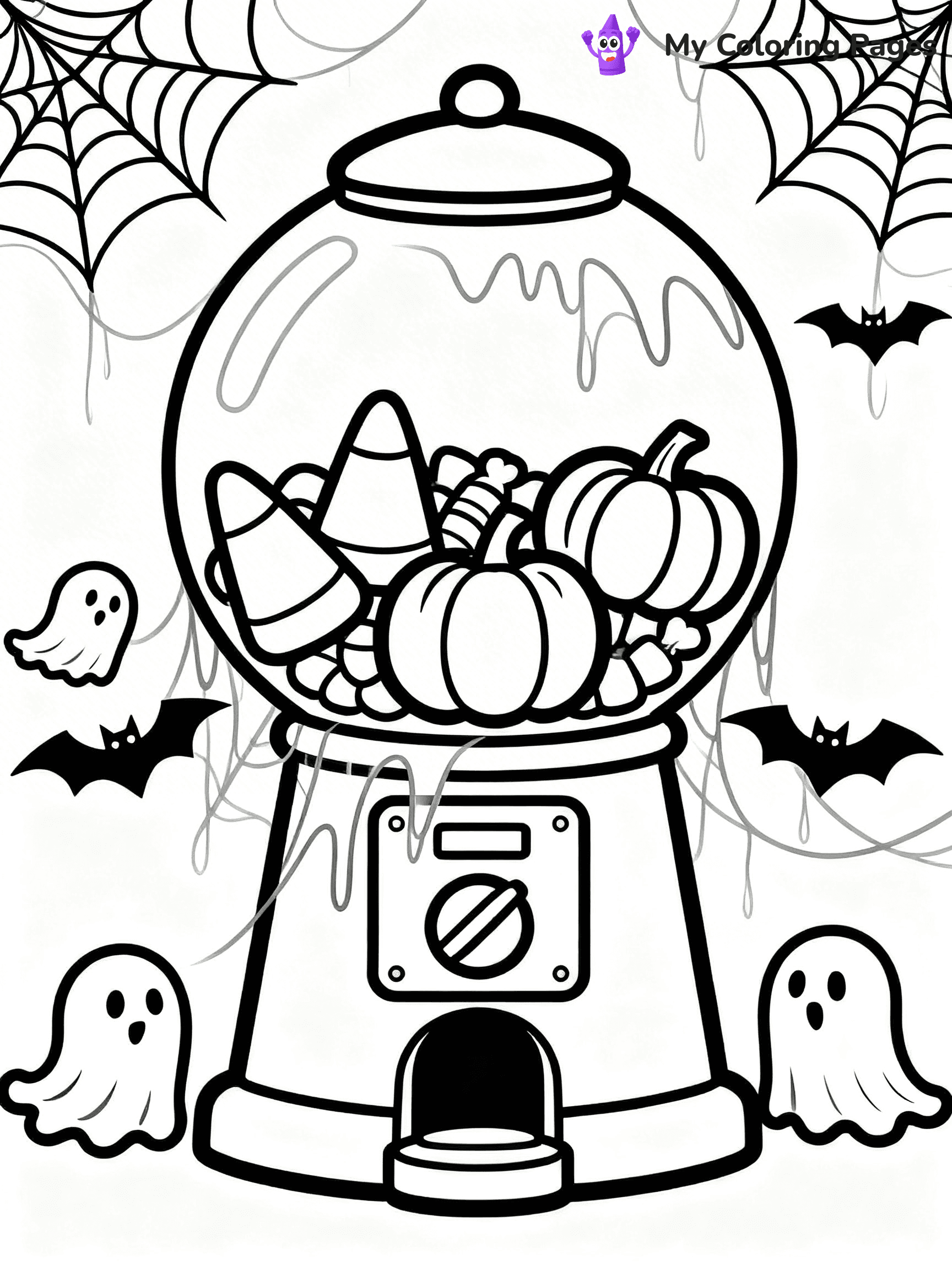 Gumball Machine Coloring Pages - 17