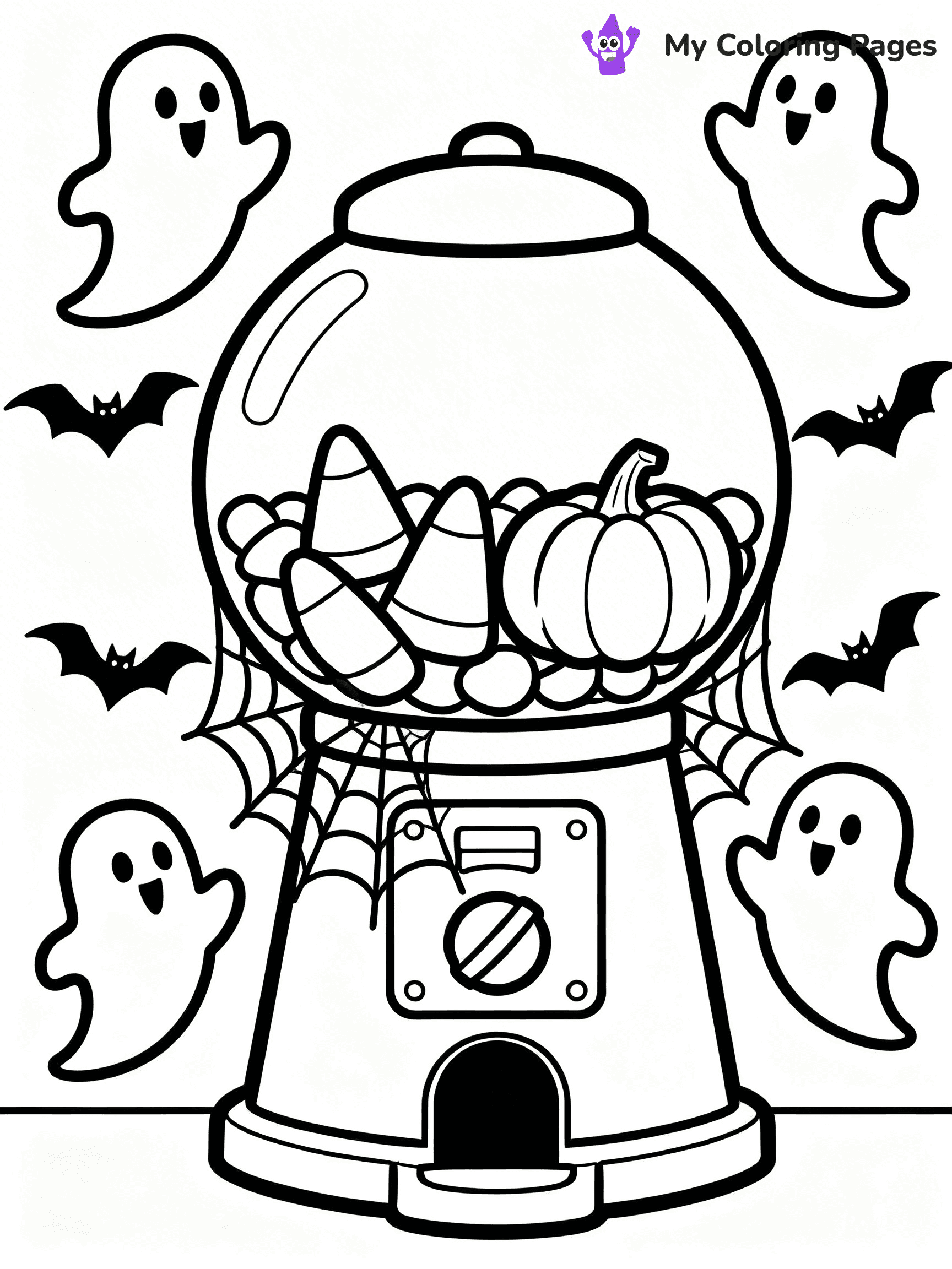 Gumball Machine Coloring Pages - 15