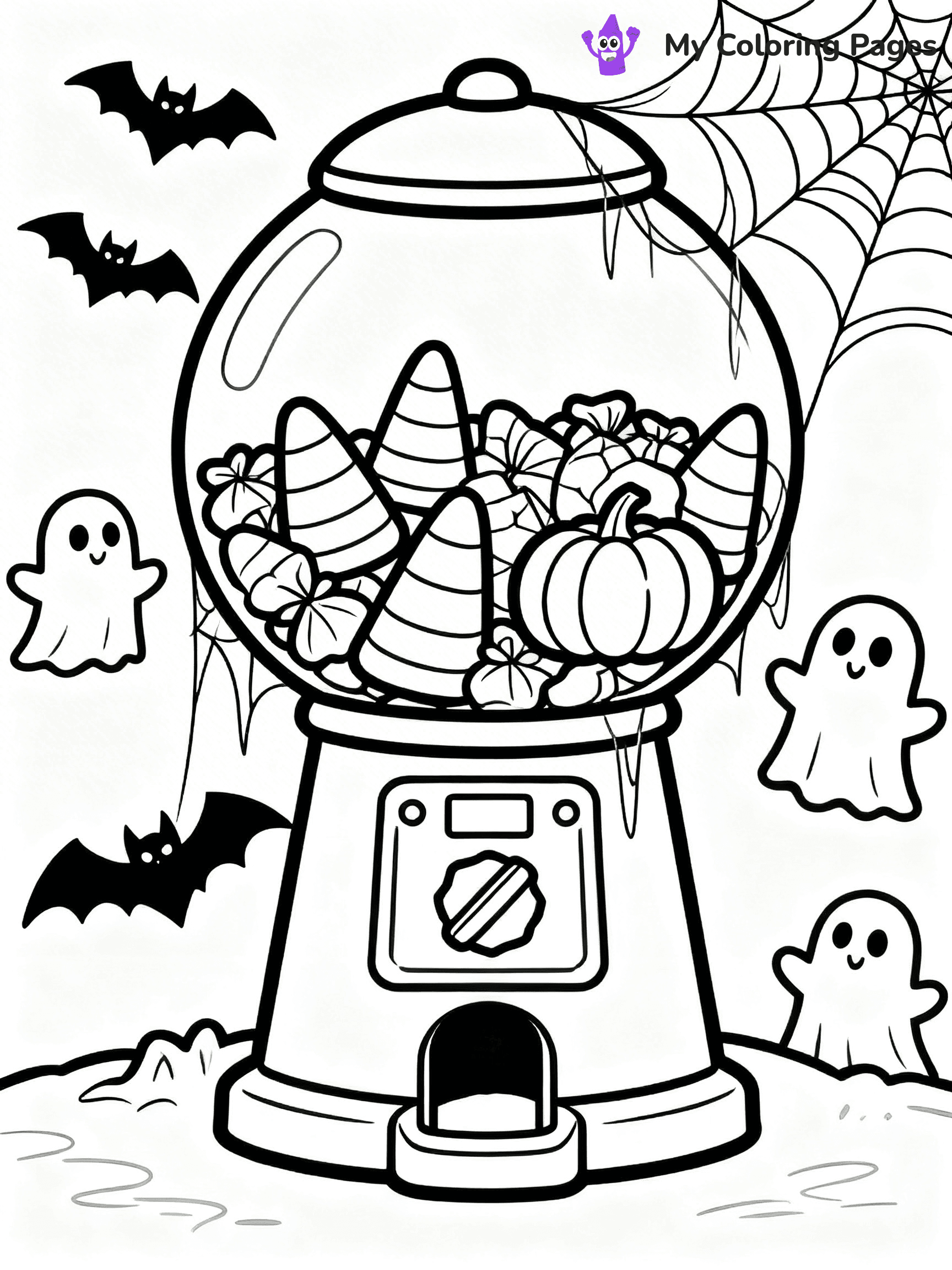 Gumball Machine Coloring Pages - 12