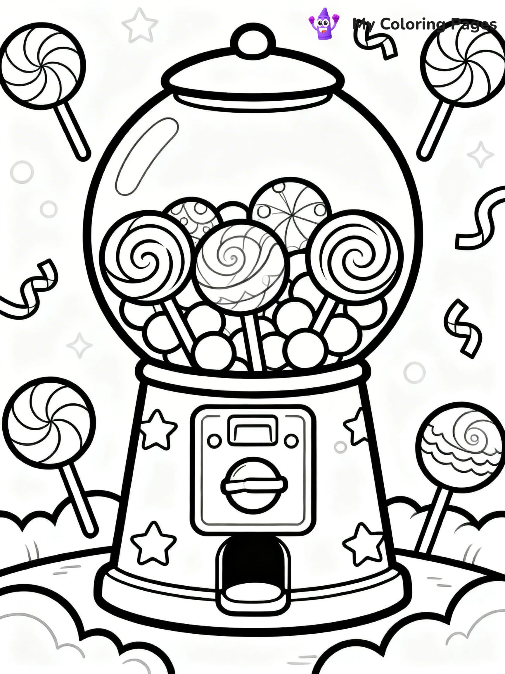 Gumball Machine Coloring Pages - 11