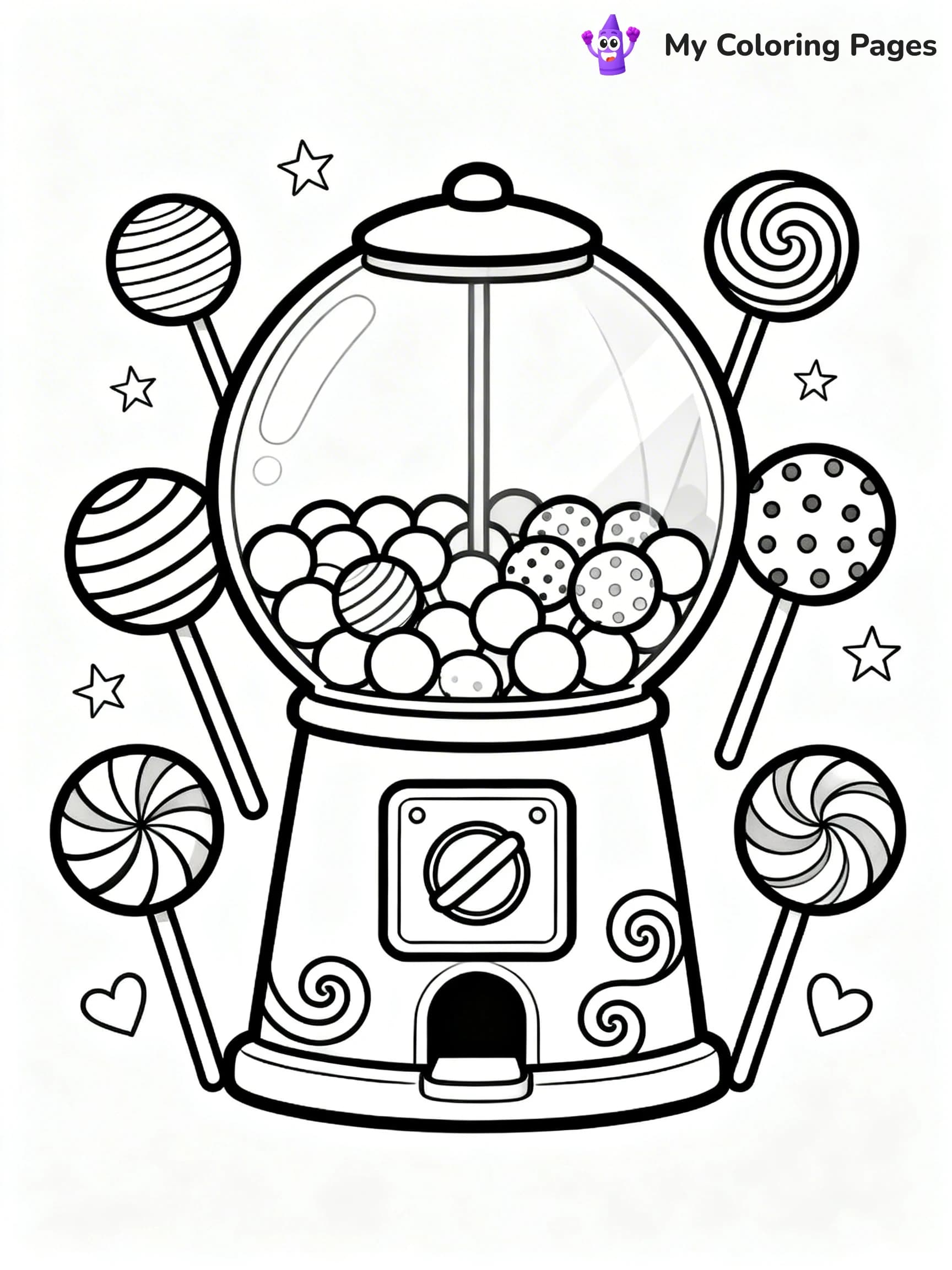 Gumball Machine Coloring Pages - 9