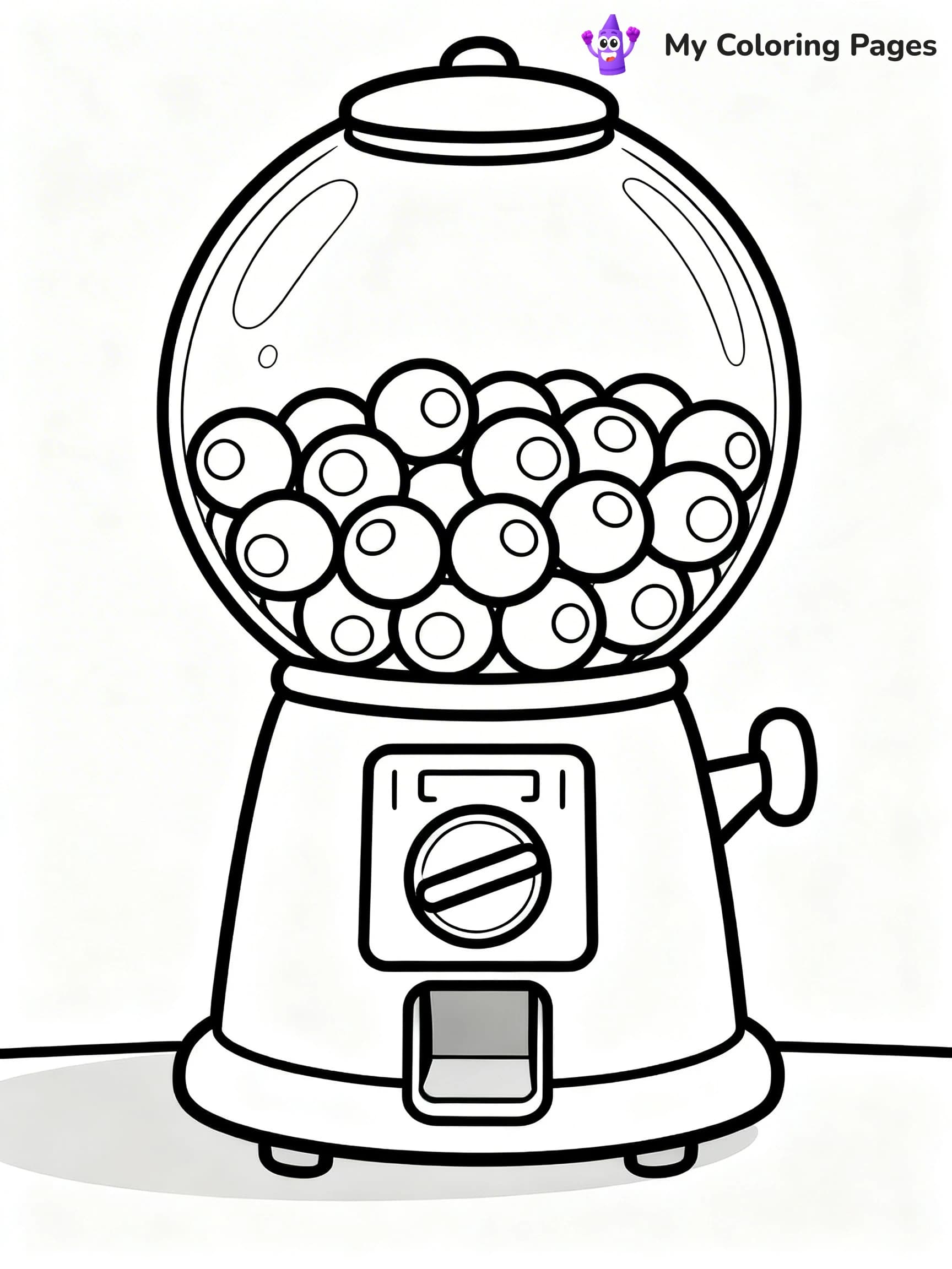 Gumball Machine Coloring Pages - 8