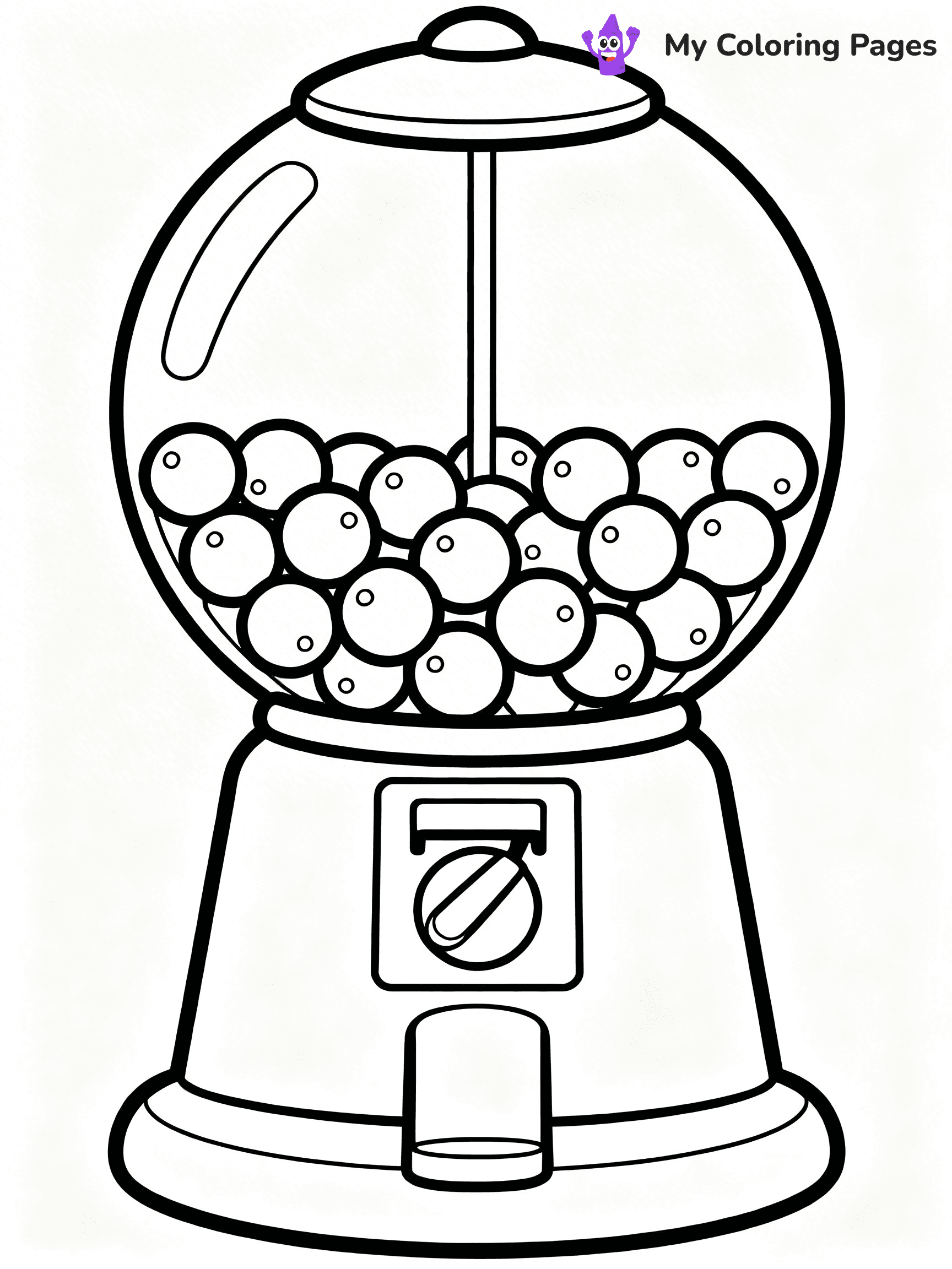Gumball Machine Coloring Pages - 6