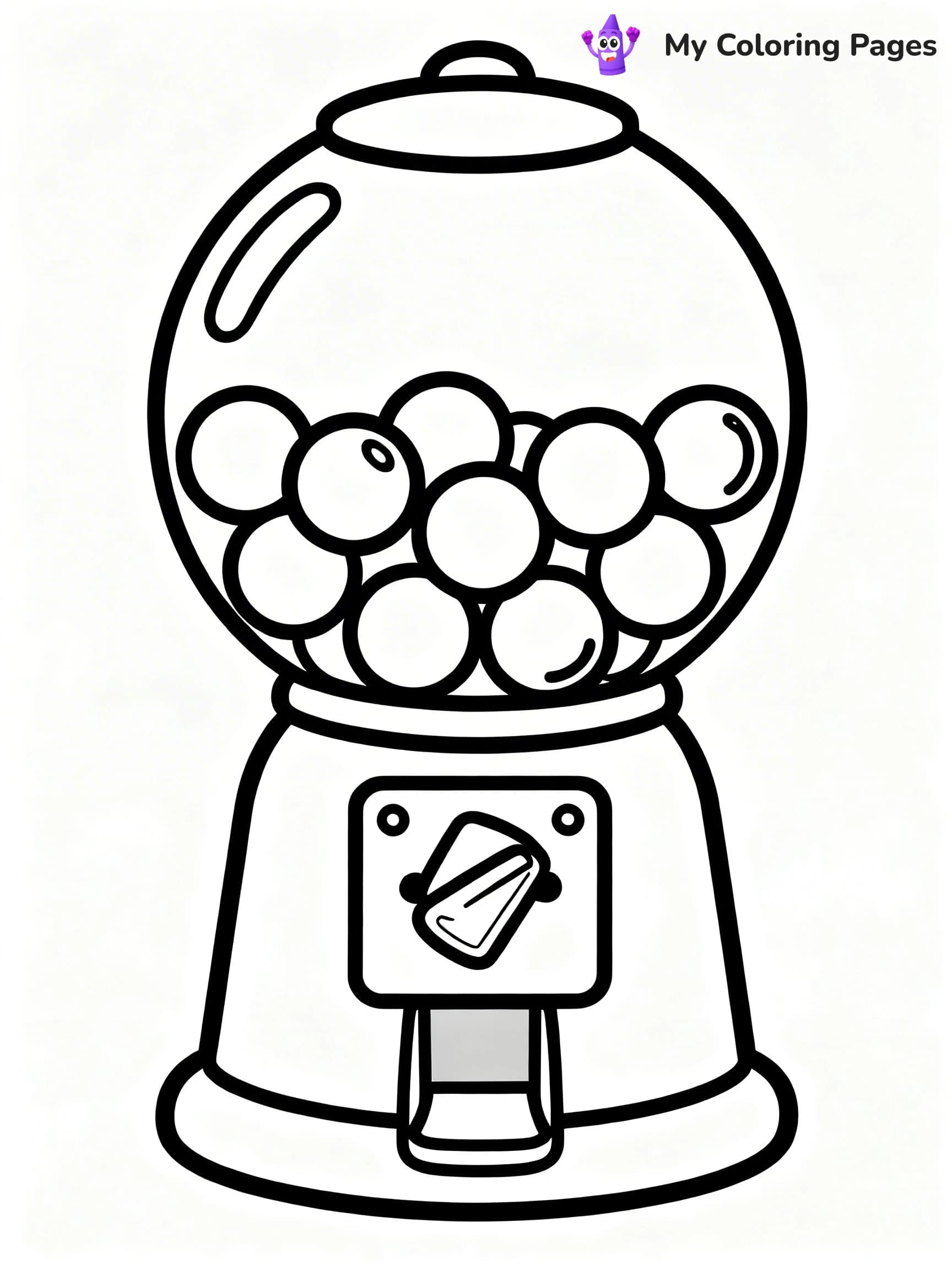 Gumball Machine Coloring Pages - 4