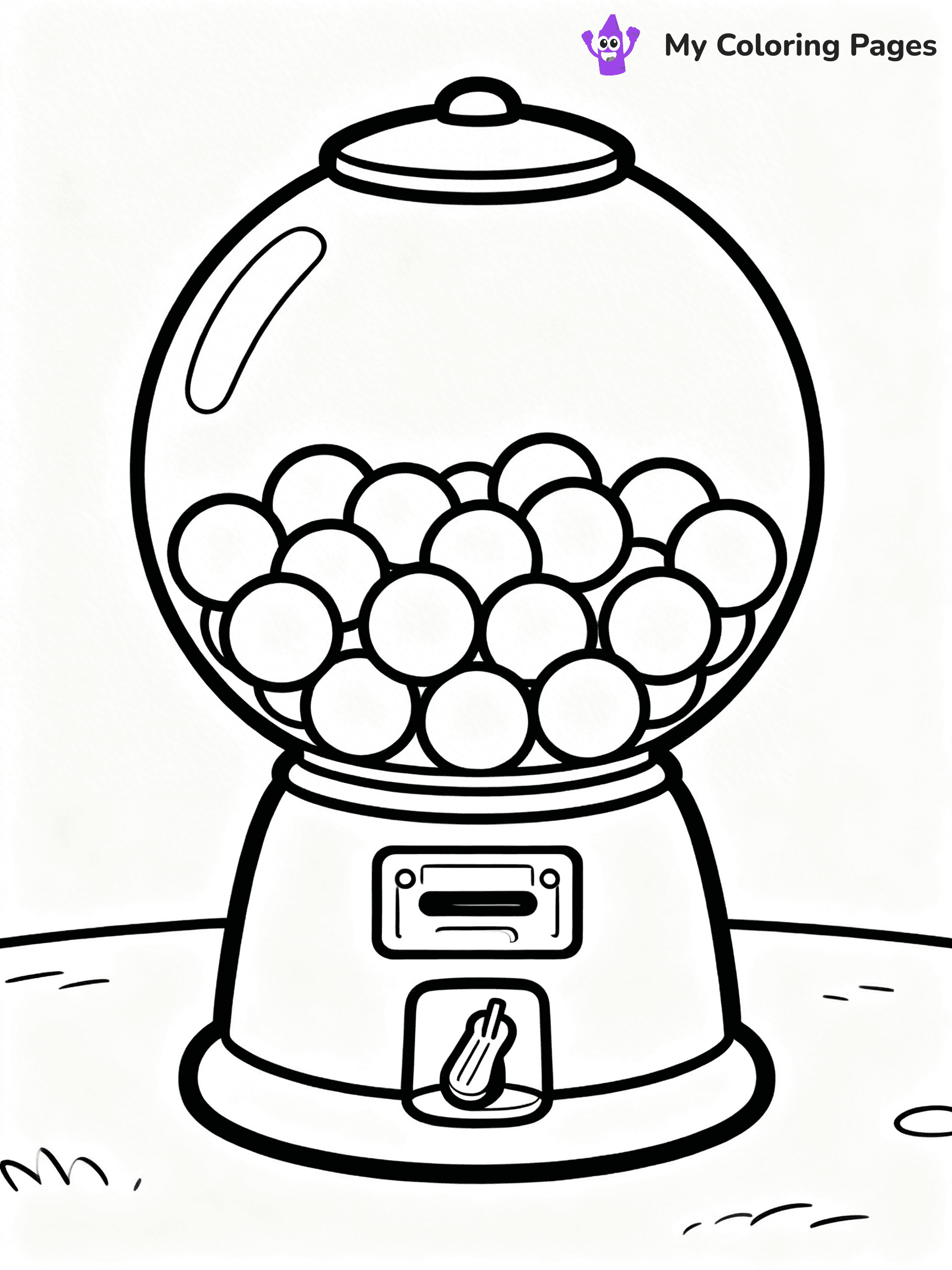 Gumball Machine Coloring Pages - 3