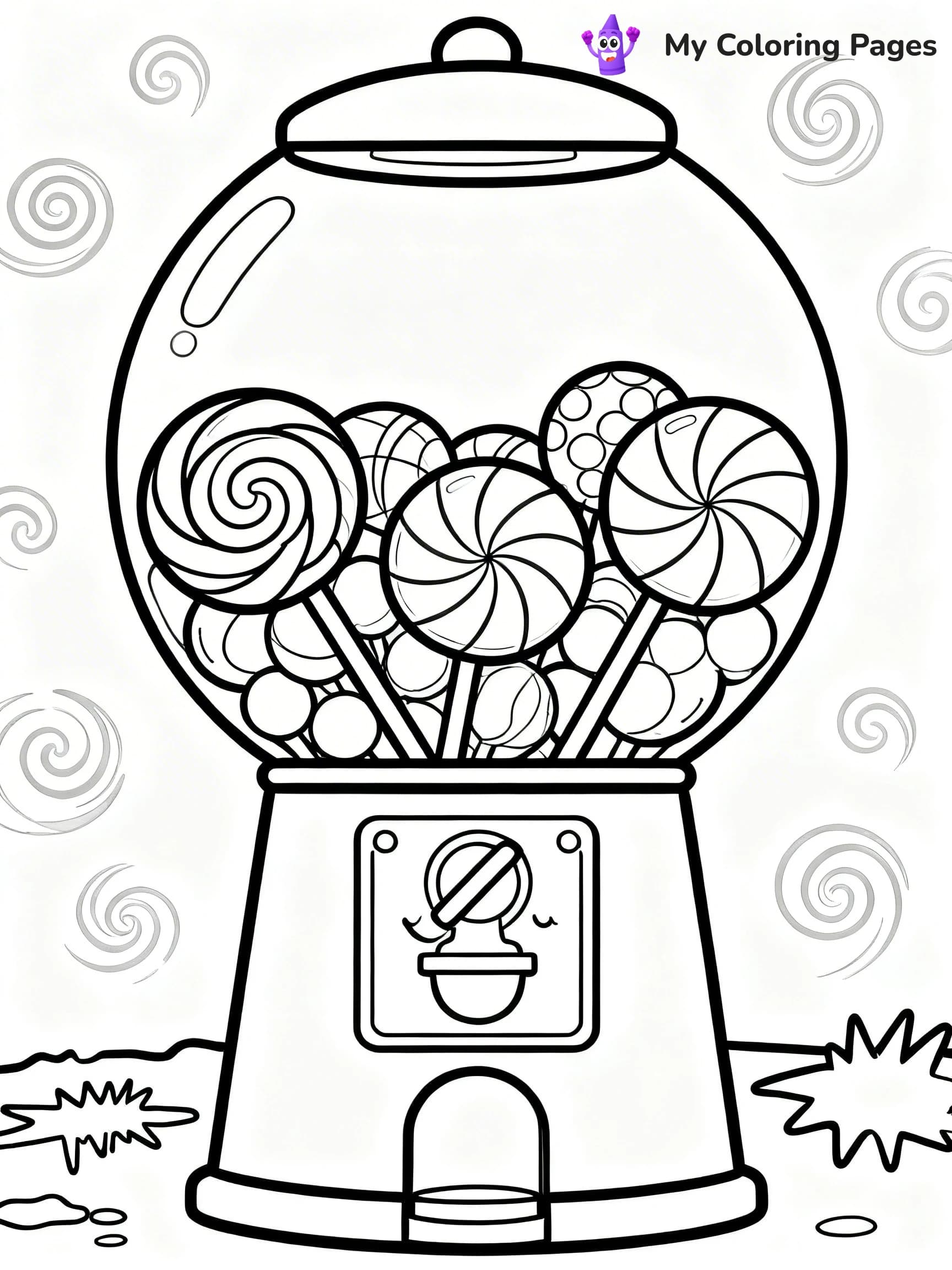 Gumball Machine Coloring Pages - 2