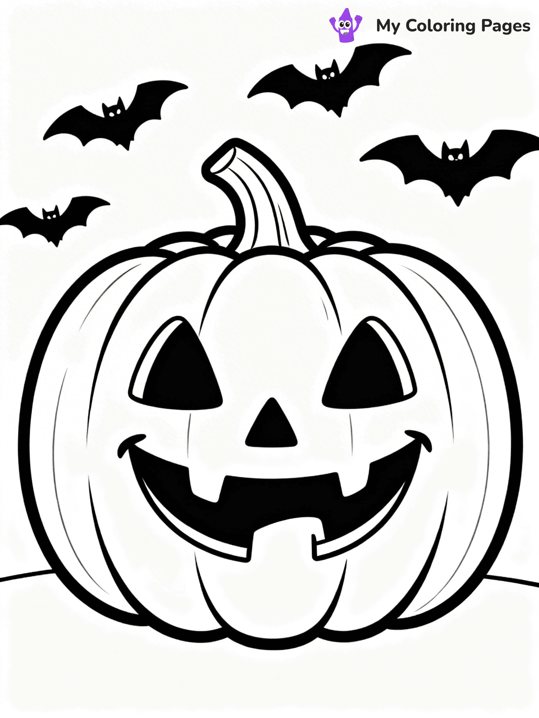 Scary Pumpkin Coloring Pages - 53