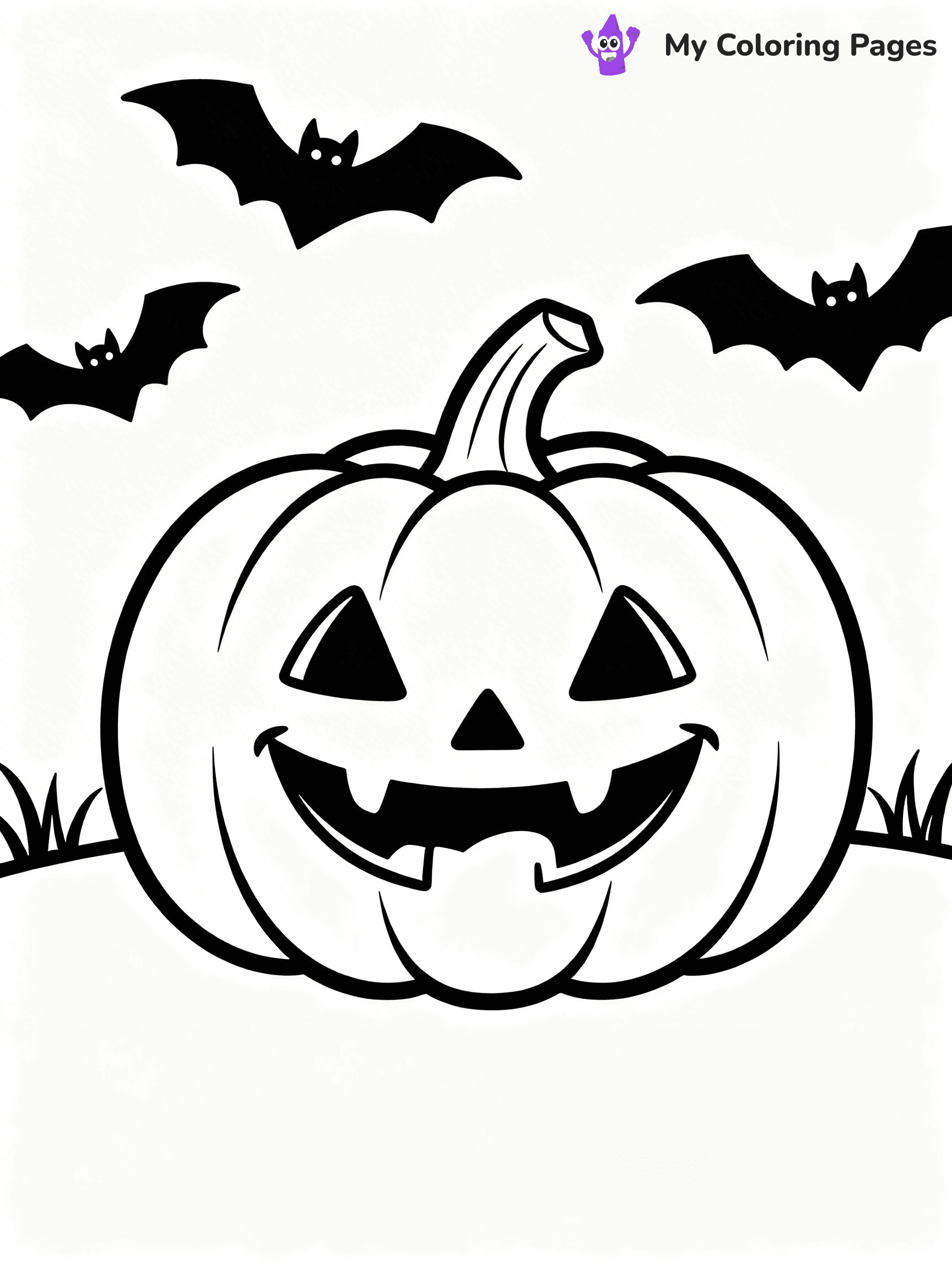 Scary Pumpkin Coloring Pages - 51