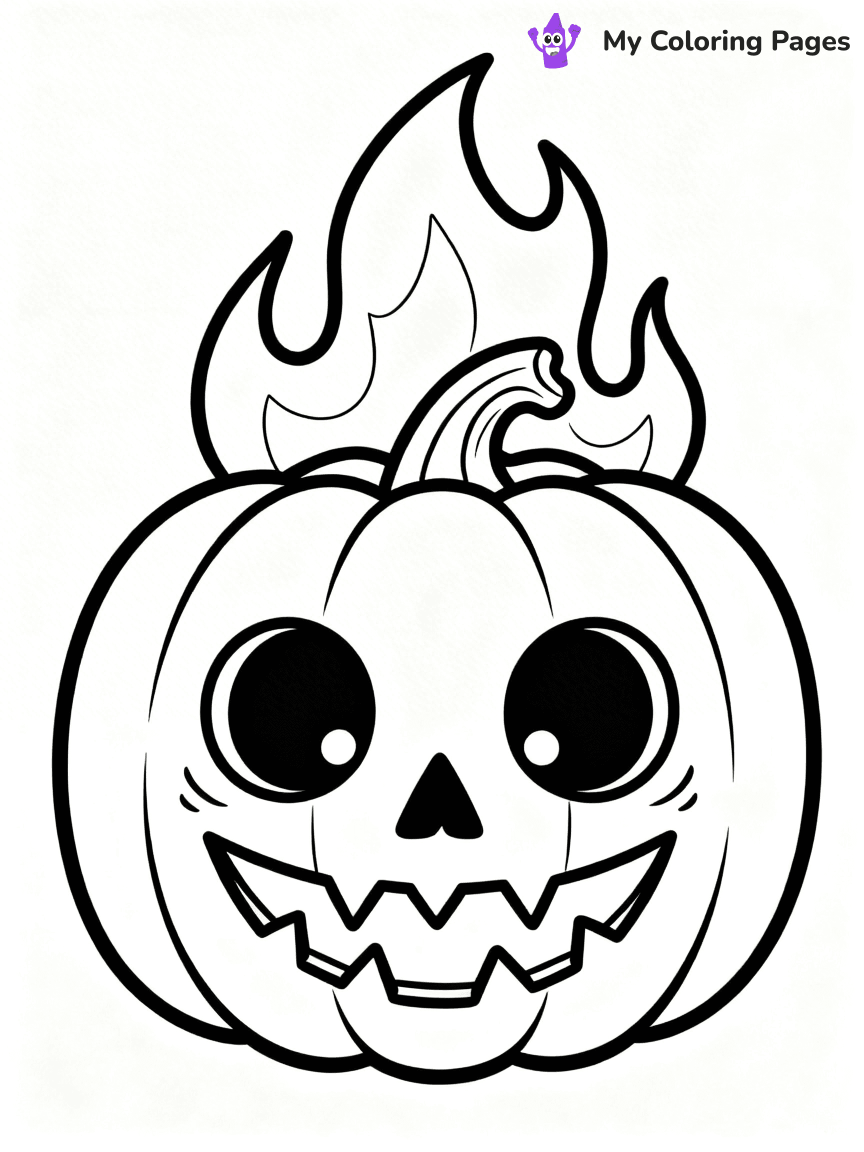 Scary Pumpkin Coloring Pages - 40