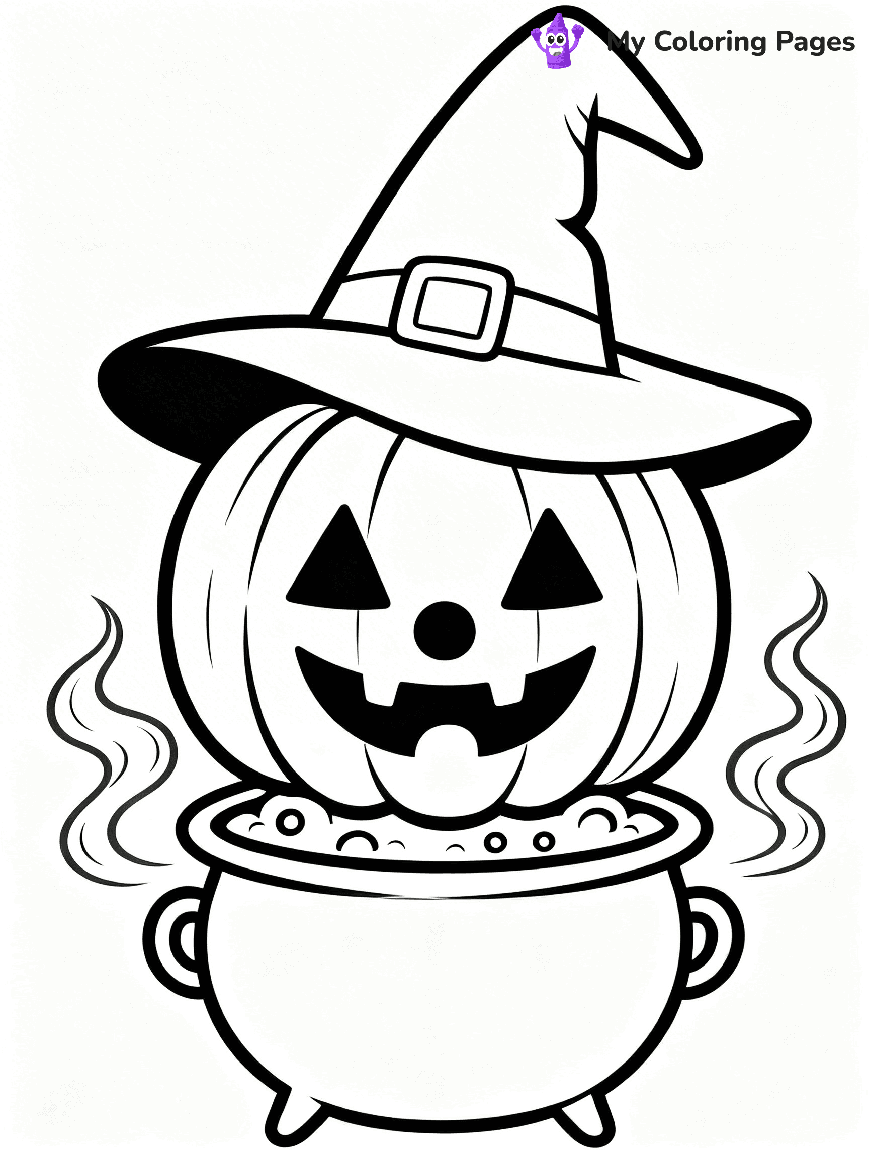 Scary Pumpkin Coloring Pages - 35