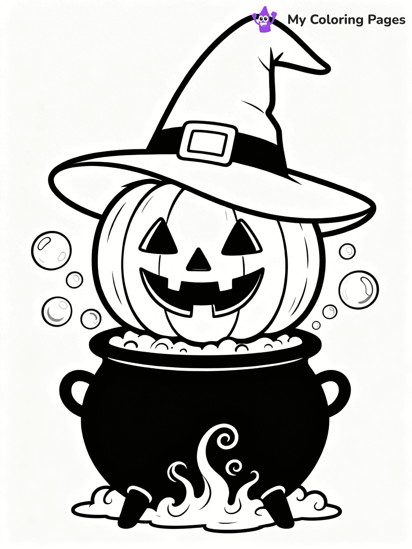 Scary Pumpkin Coloring Pages - 34
