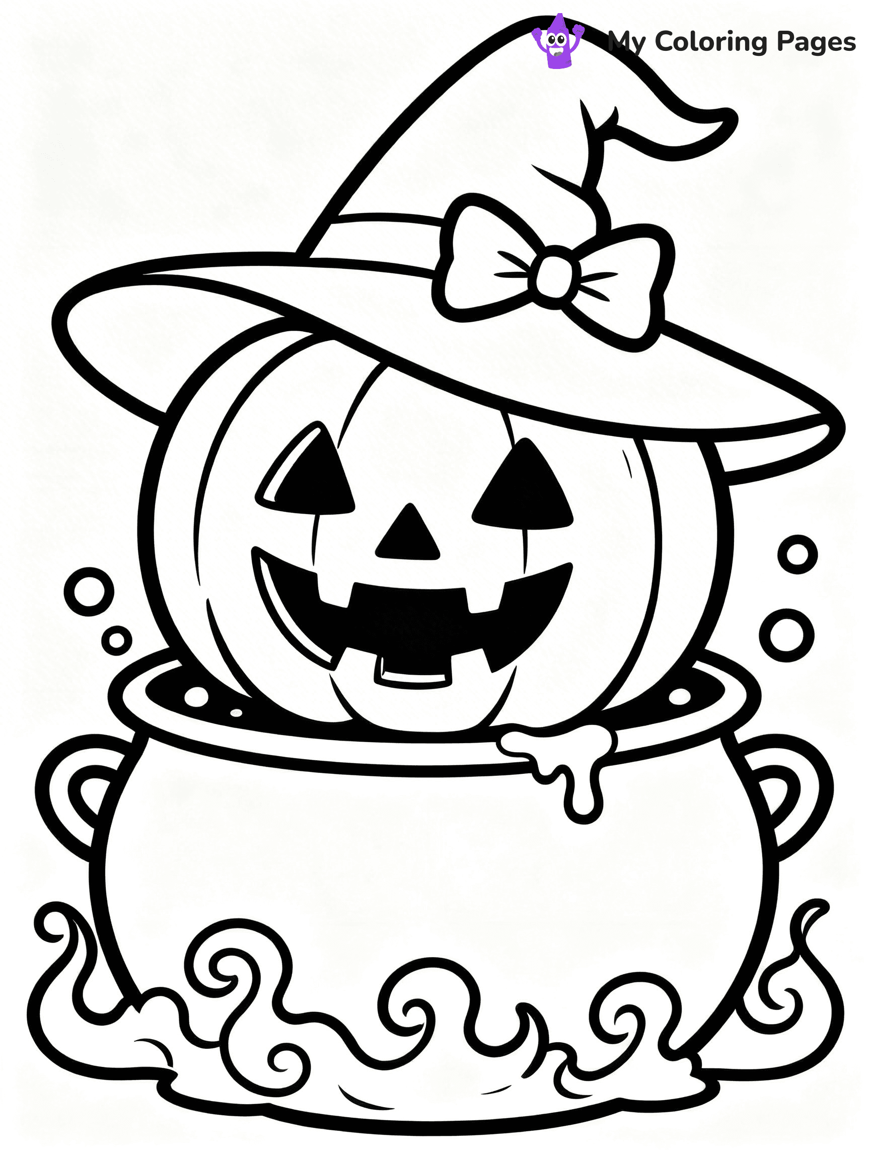 Scary Pumpkin Coloring Pages - 33