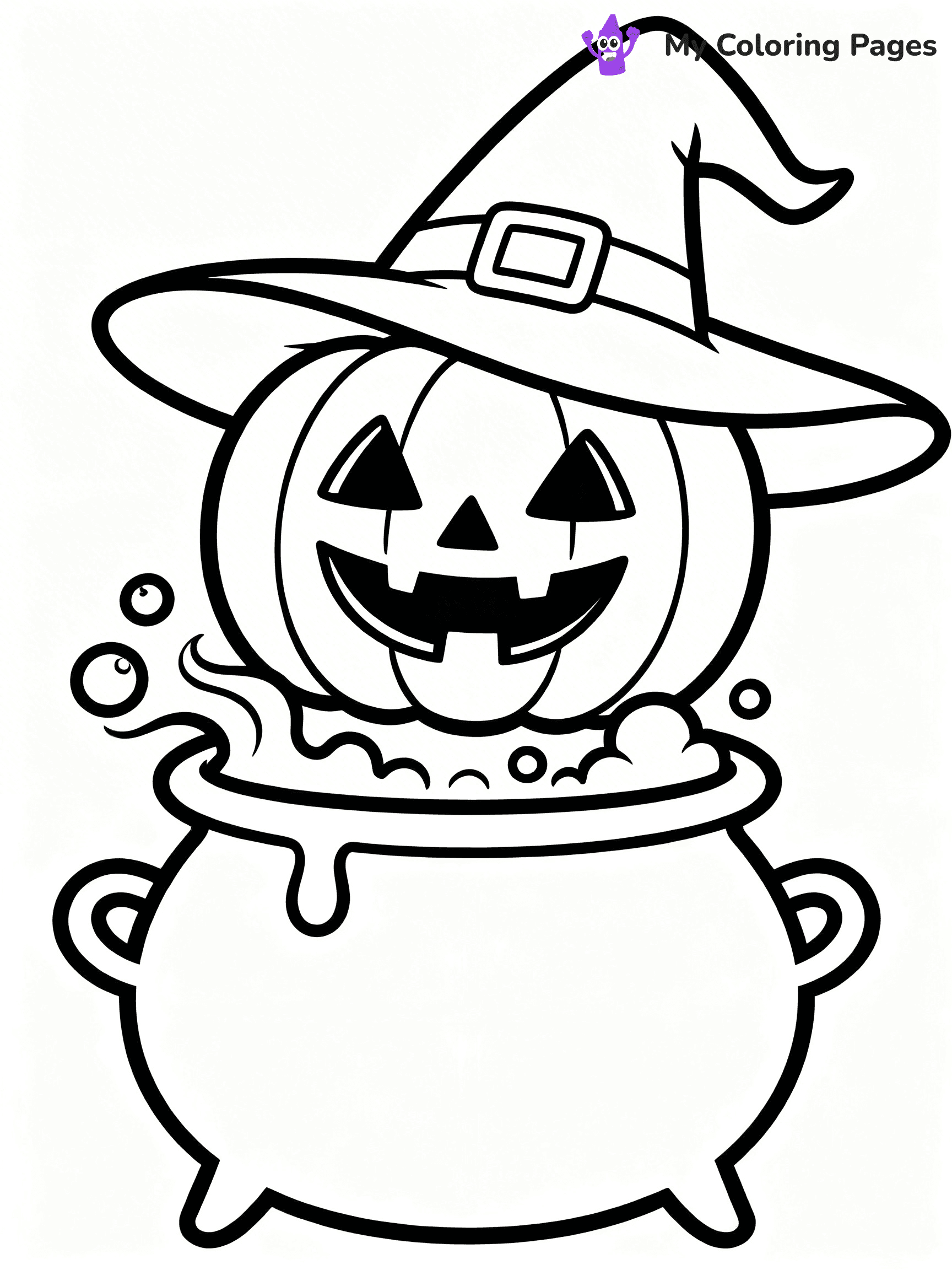 Scary Pumpkin Coloring Pages - 32