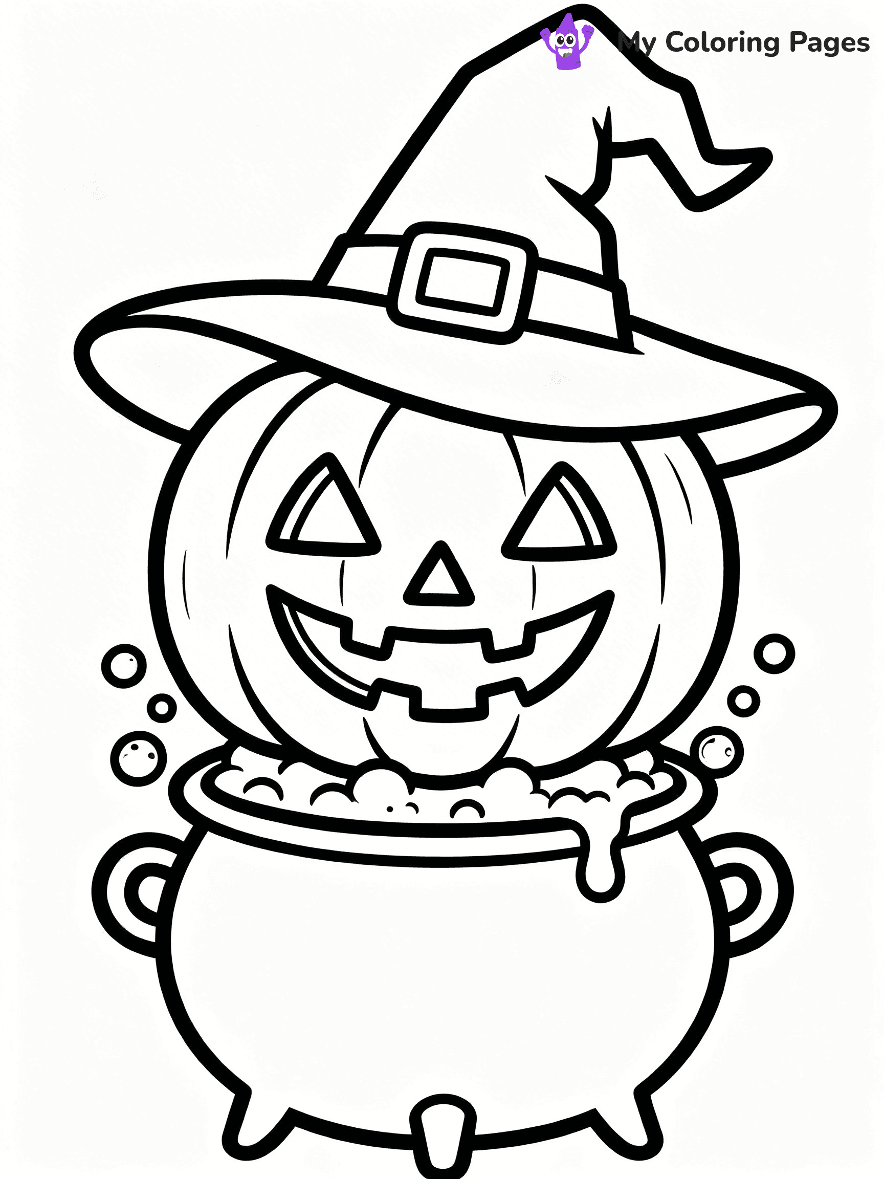 Scary Pumpkin Coloring Pages - 30