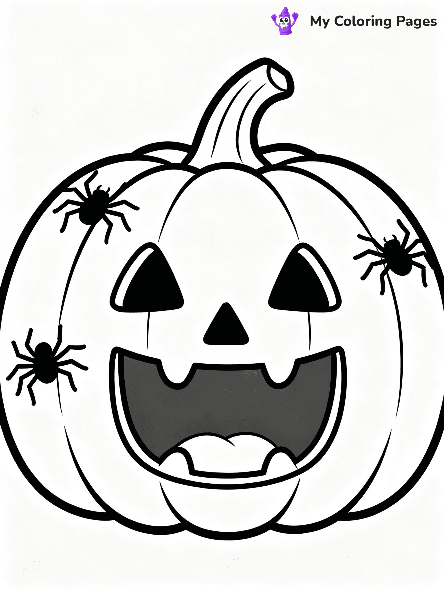 Scary Pumpkin Coloring Pages - 26